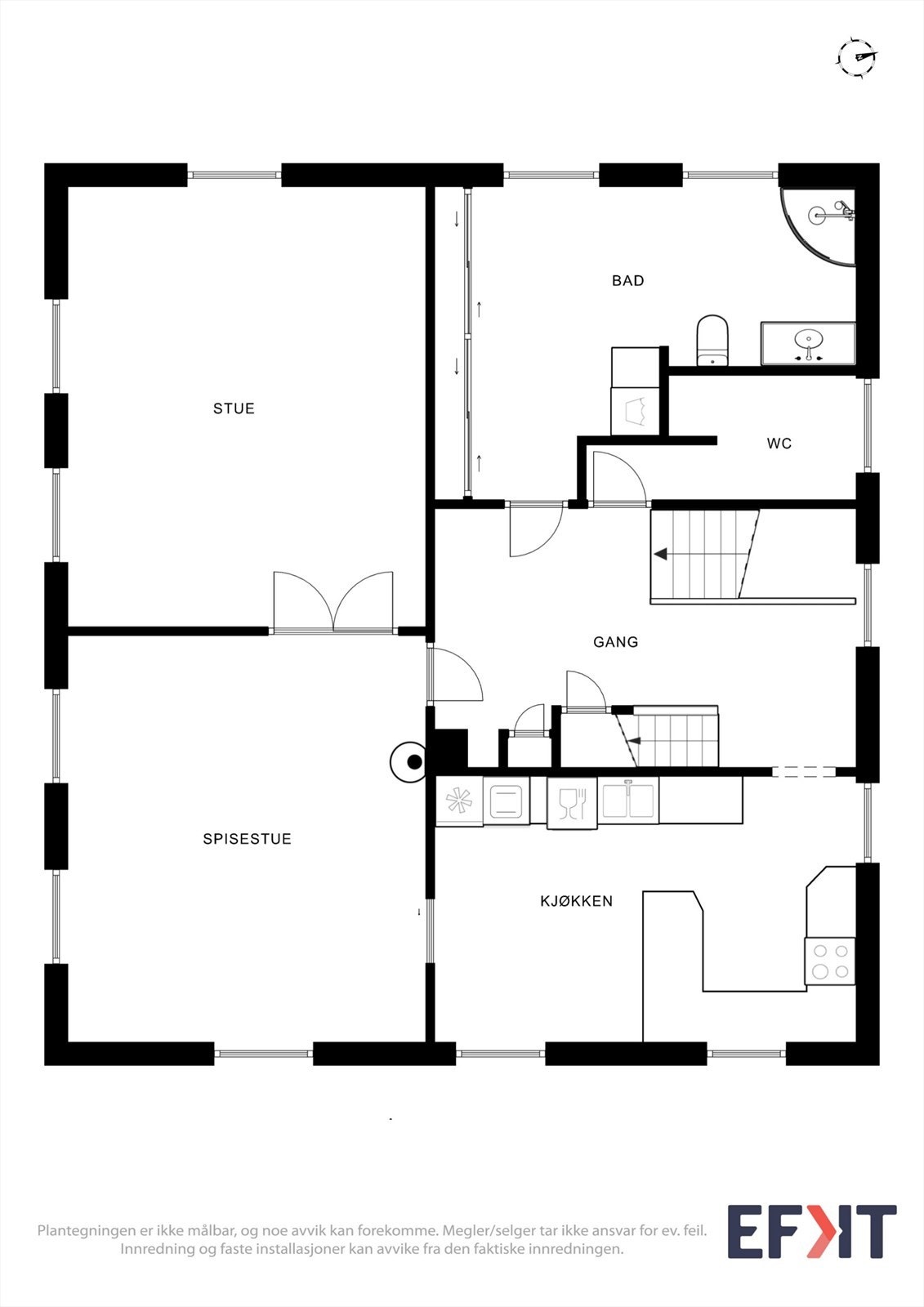 Planteikning 2. etasje Galleribilde