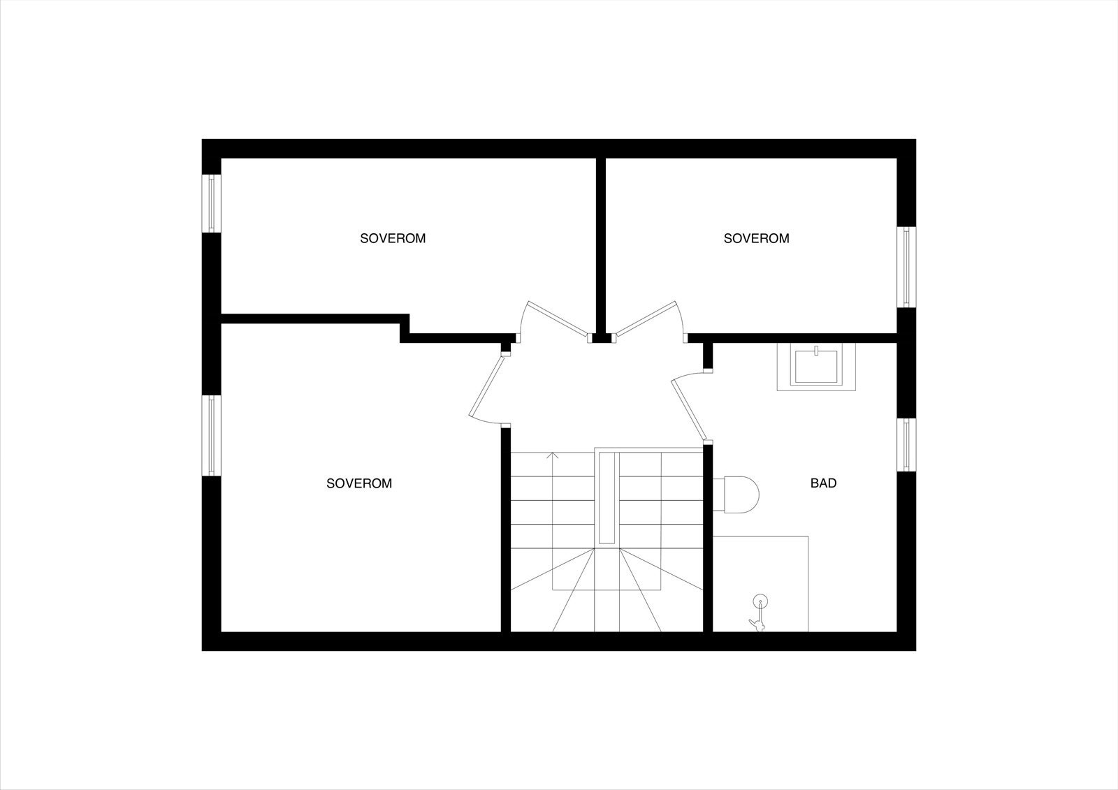 Plantegning 3.etasje Galleribilde