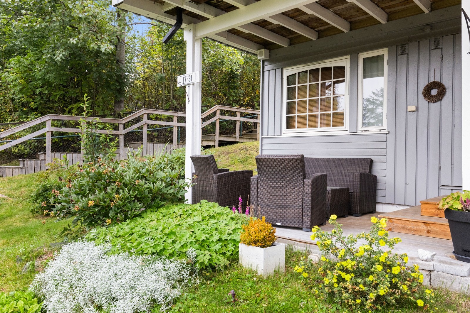 Fasaden på huset ble malt i 2015. Galleribilde