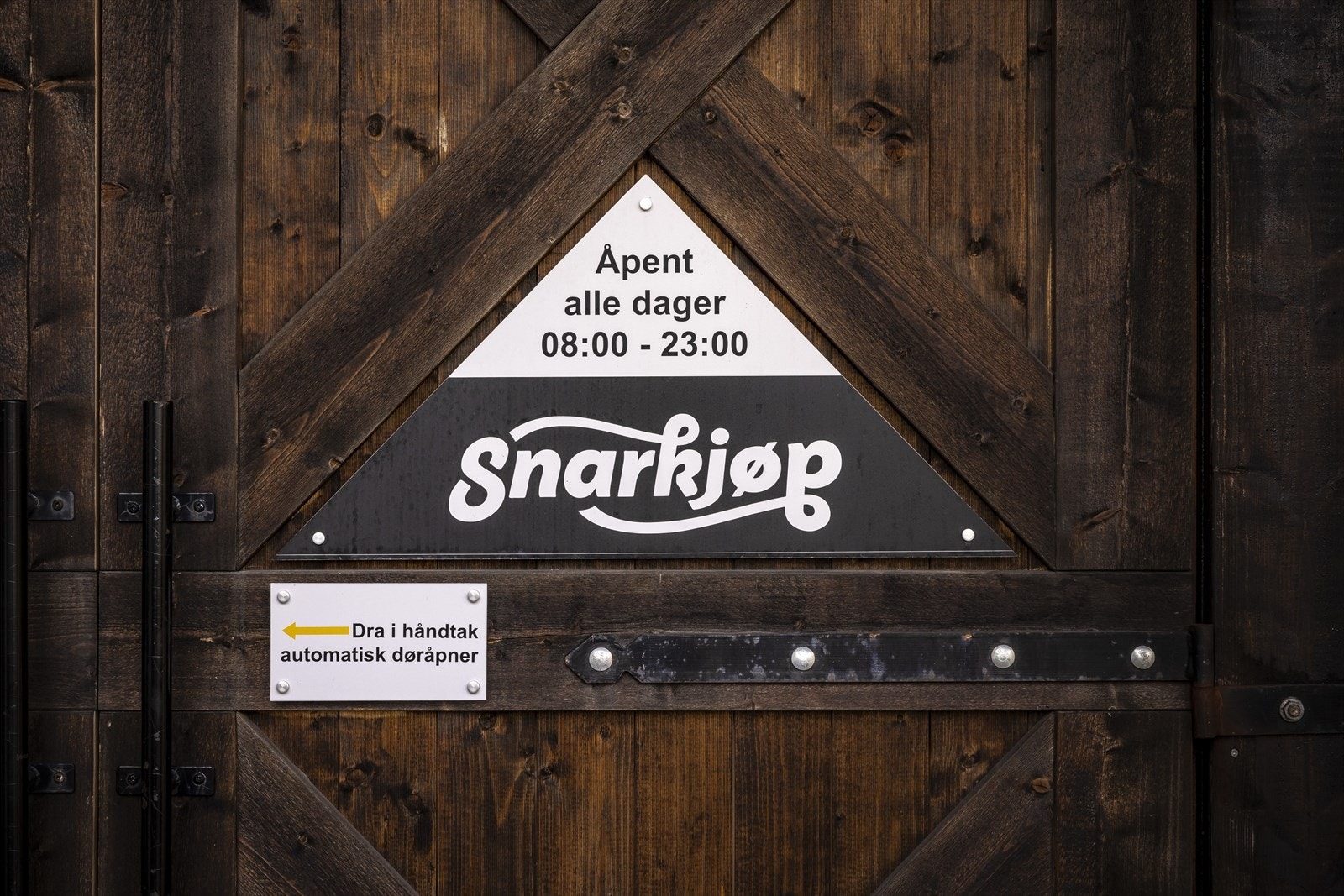 Svært praktisk med selvbetjent Snarkjøp like ved. Galleribilde