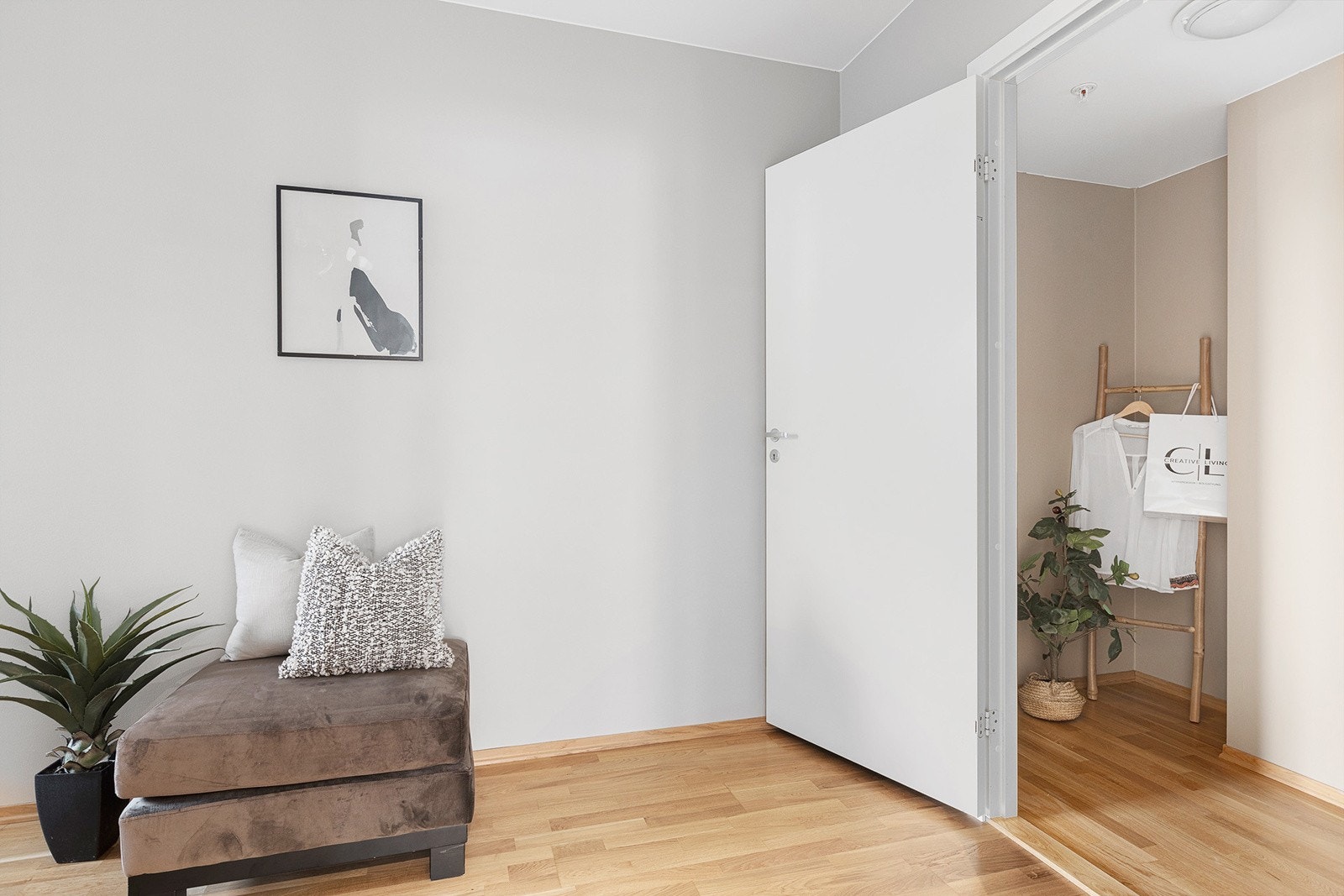 Her kan man innrede med walk-in closet for god oppbevaringsplass. Galleribilde