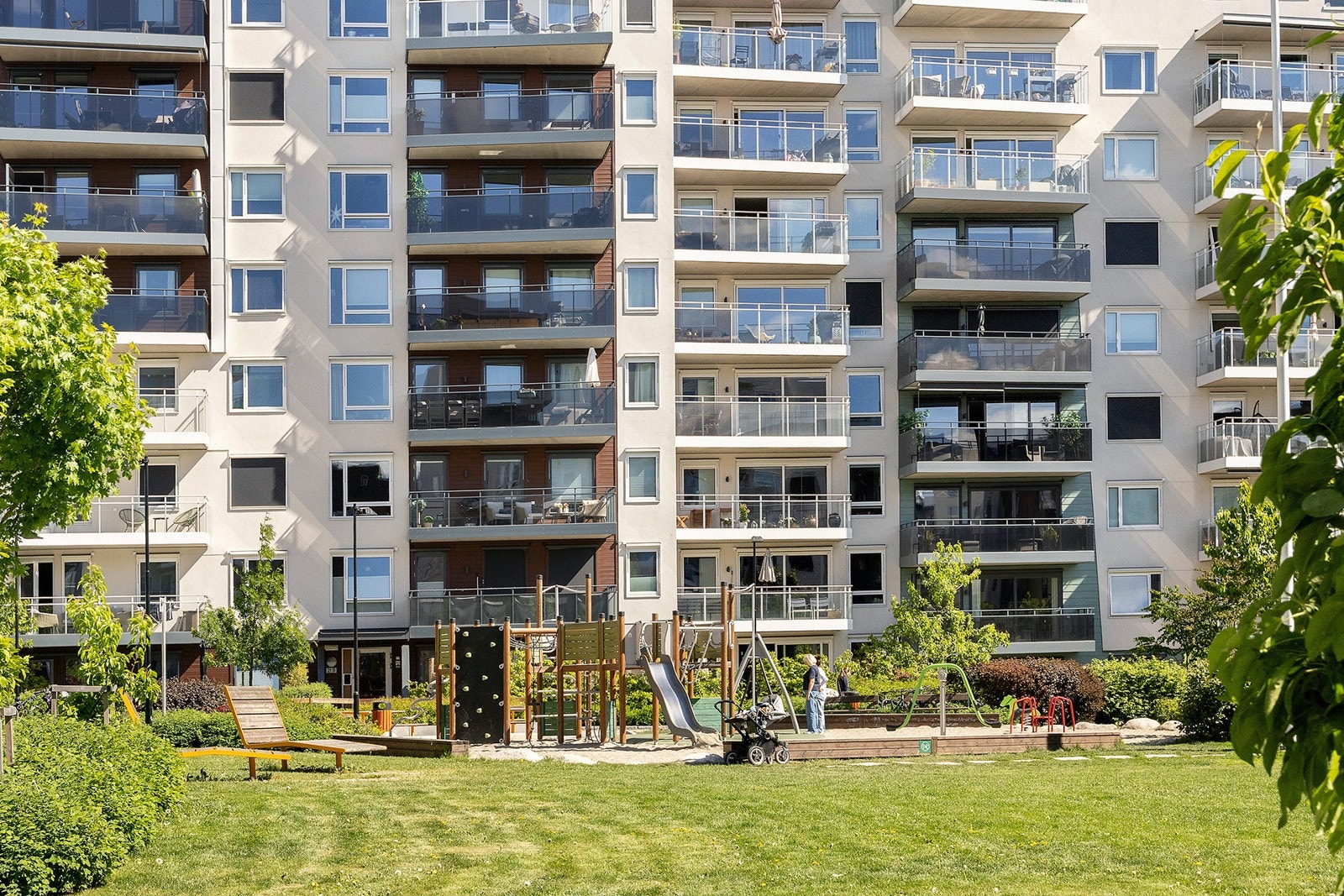 Grønne områder som er perfekte for sosiale sammenkomster og aktivitet Galleribilde