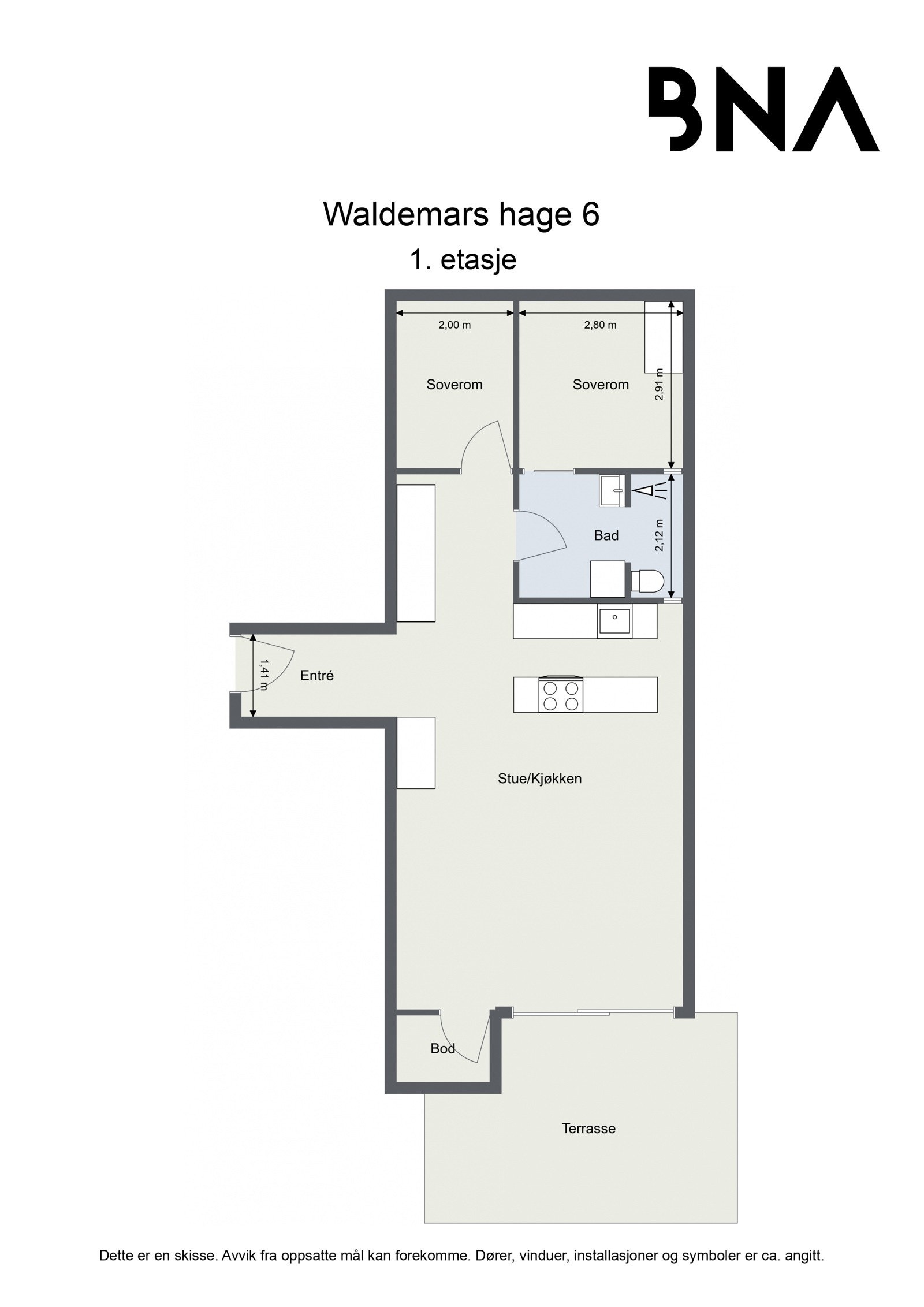 Plantegning Galleribilde