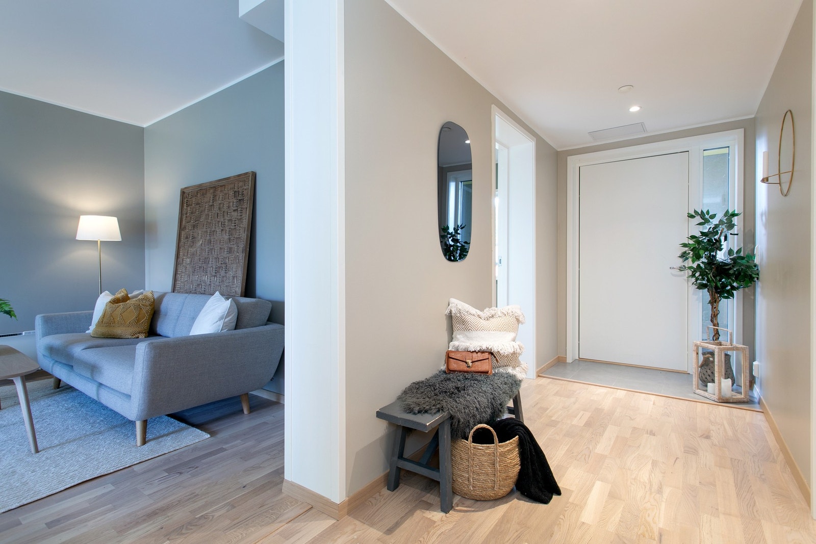 Gang. NB: bildene er av tilsvarende leilighet i prosjektet som er identisk. Galleribilde