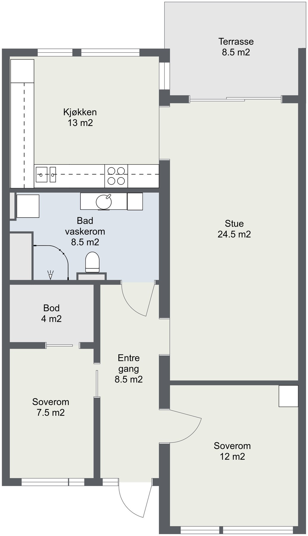 Planskisse. Galleribilde