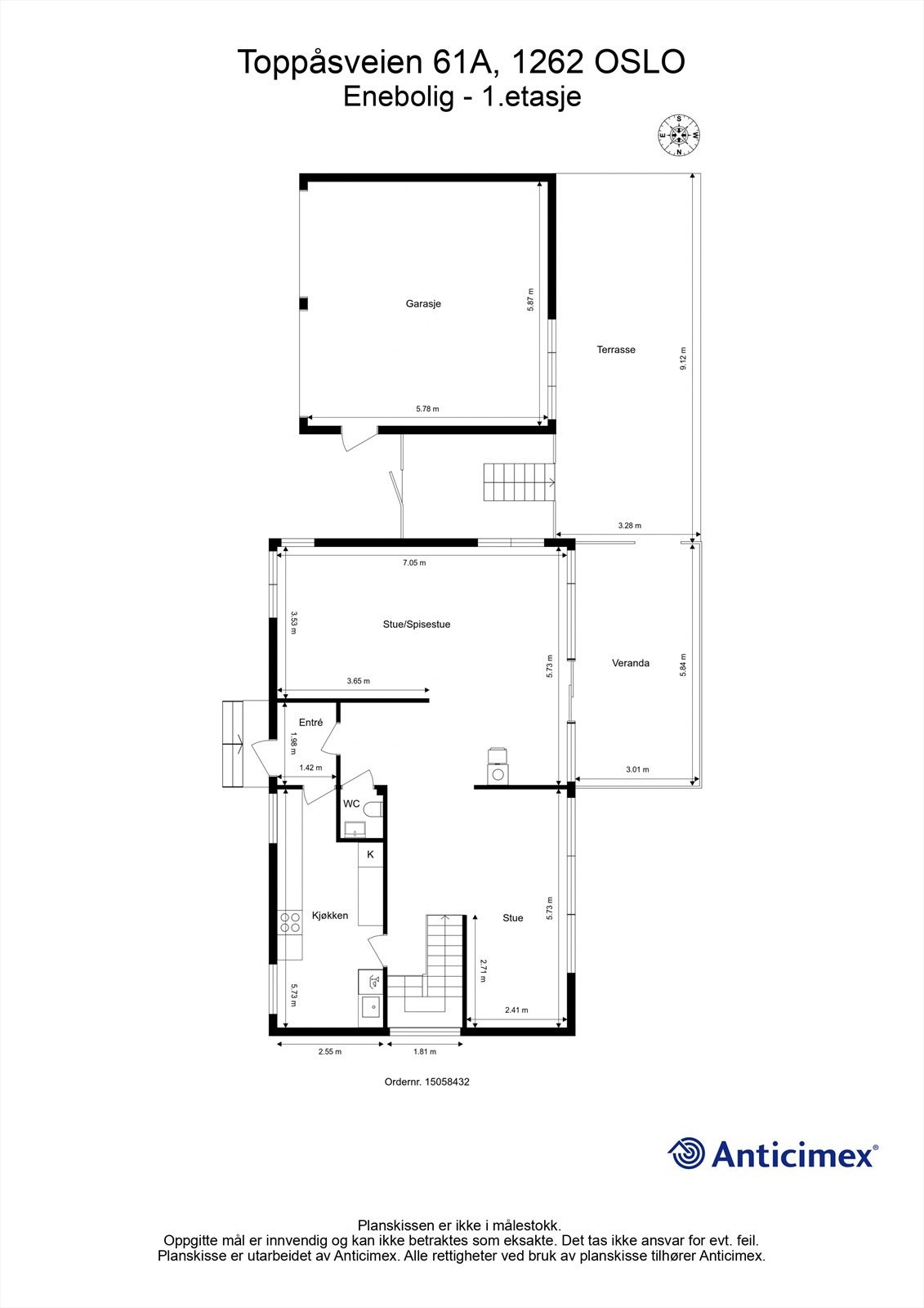 Plantegning - 1. etasje Galleribilde