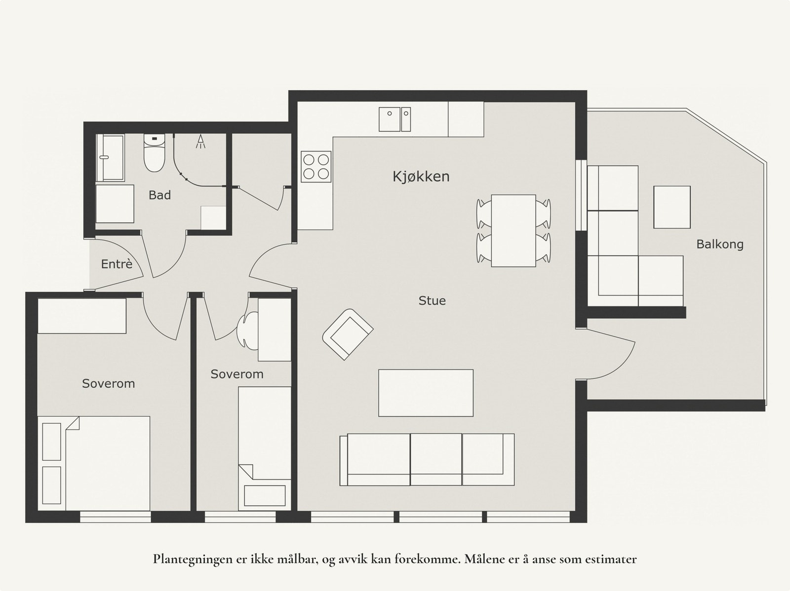 Leiligheten har en god planløsning. Galleribilde