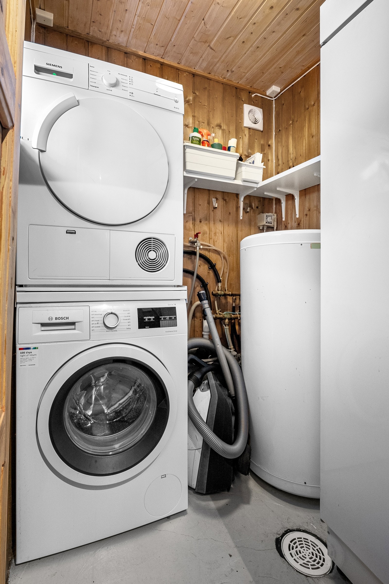 Vaskerom og teknisk rom. Galleribilde