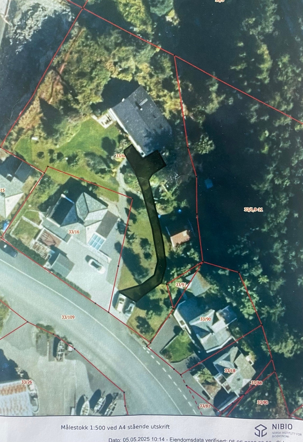 Selgers forslag til å legge vei opp til huset. Galleribilde