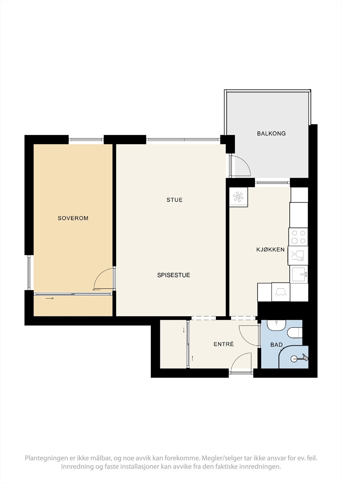 Effektiv utnyttelse av kvadratmeterne-passer både for førstegangskjøpere og etablerte. Galleribilde