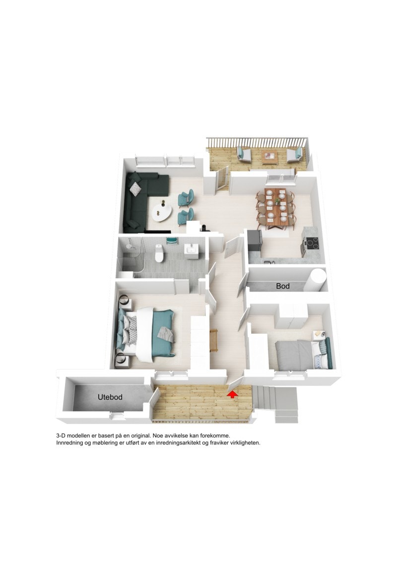 3D-Plantegning Galleribilde