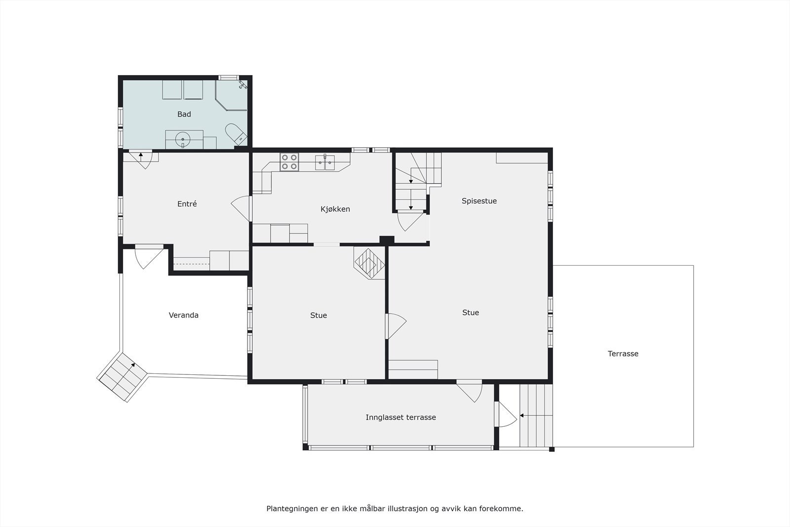 Våningshus første etasje Galleribilde