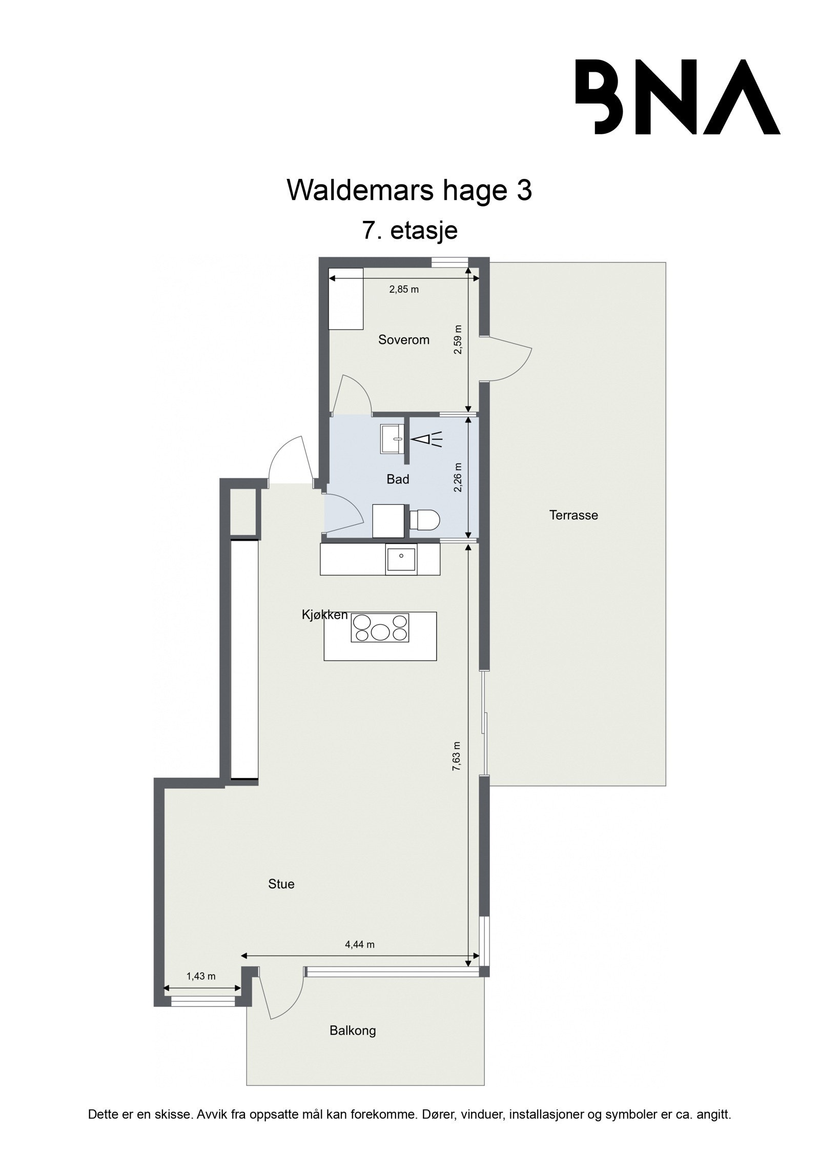 Plantegning Galleribilde
