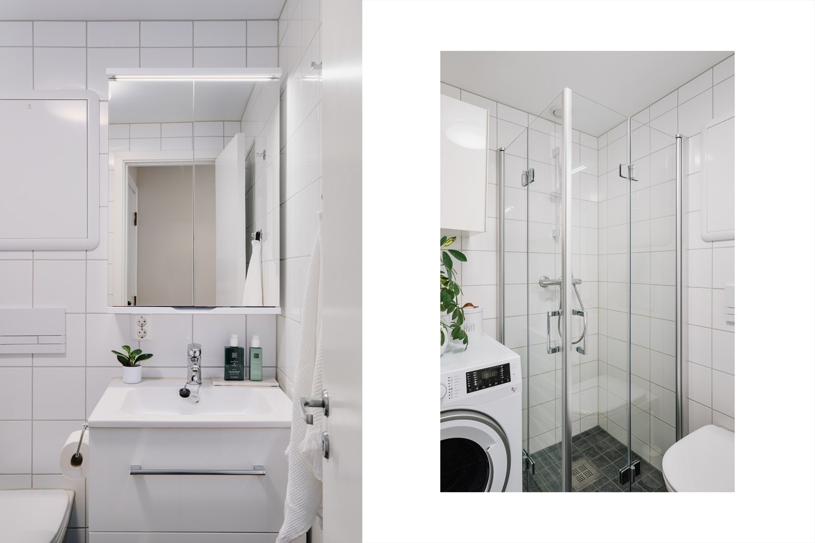 Flott helfliset bad fra 2018, utført i regi av borettslaget. Galleribilde