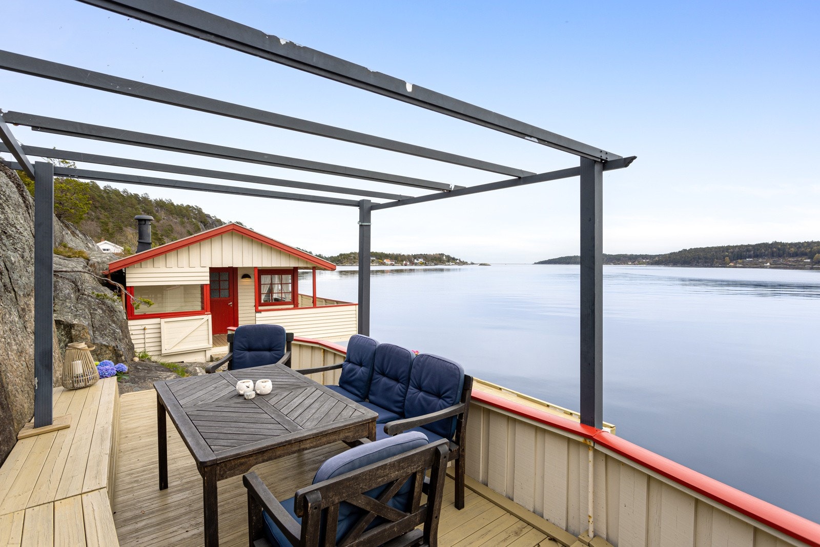 Uteplass med panoramautsikt Galleribilde