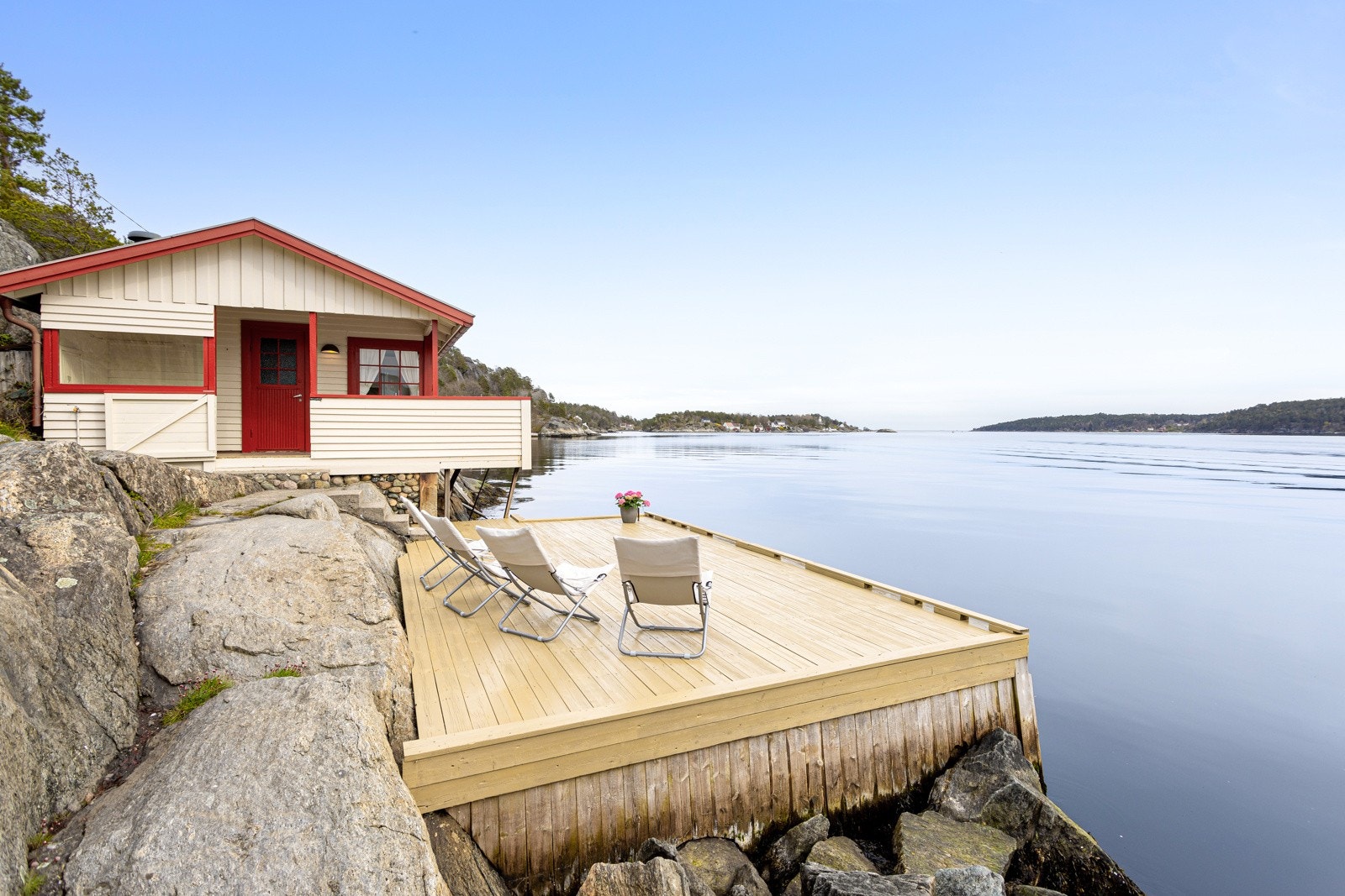 Flott utsikt ut mot havgapet Galleribilde