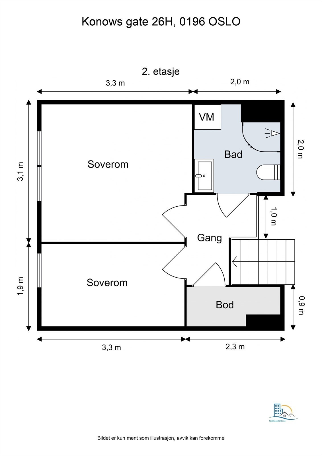 Plantegning 2. etasje. Galleribilde