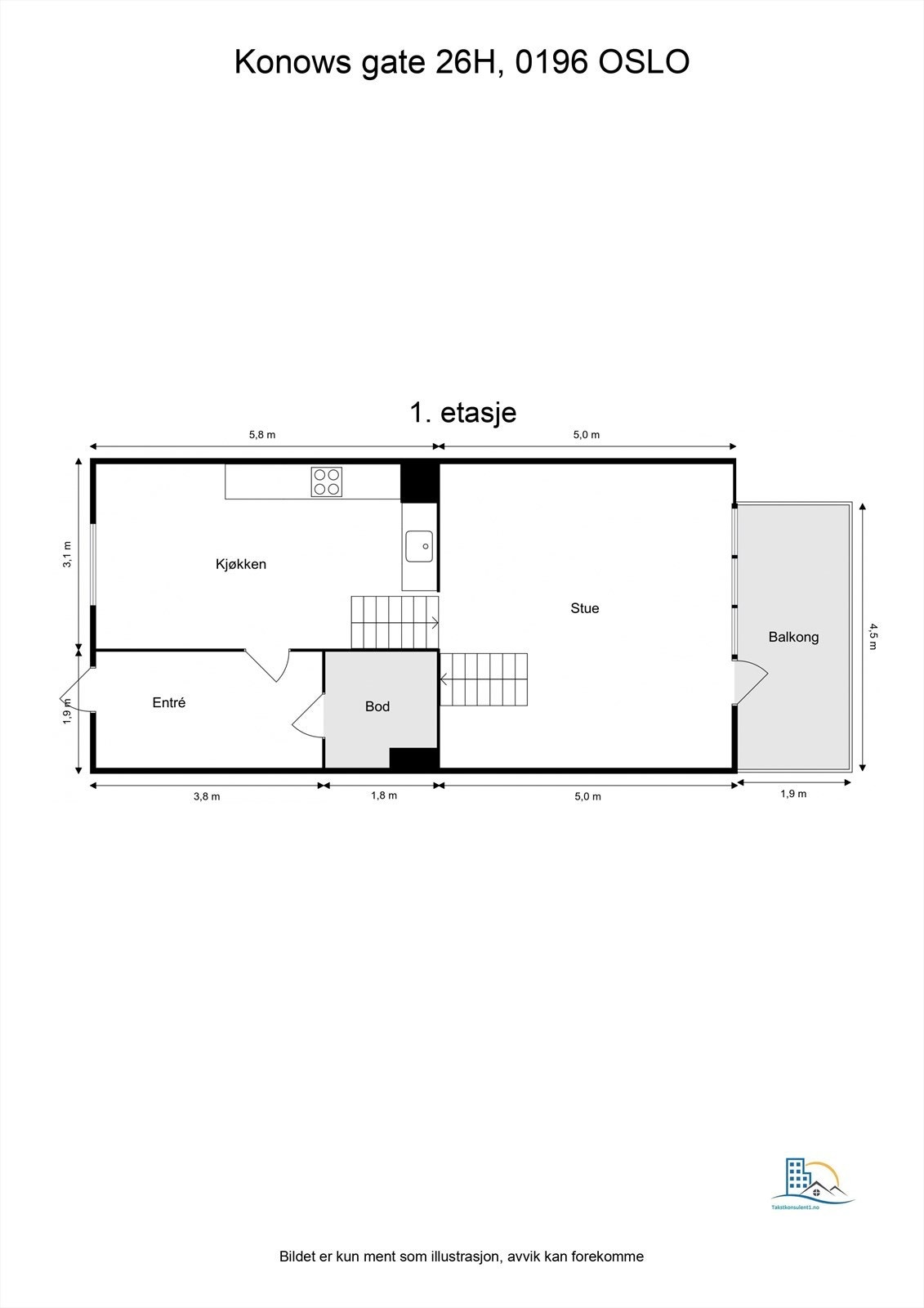 Plantegning 1. etasje. Galleribilde