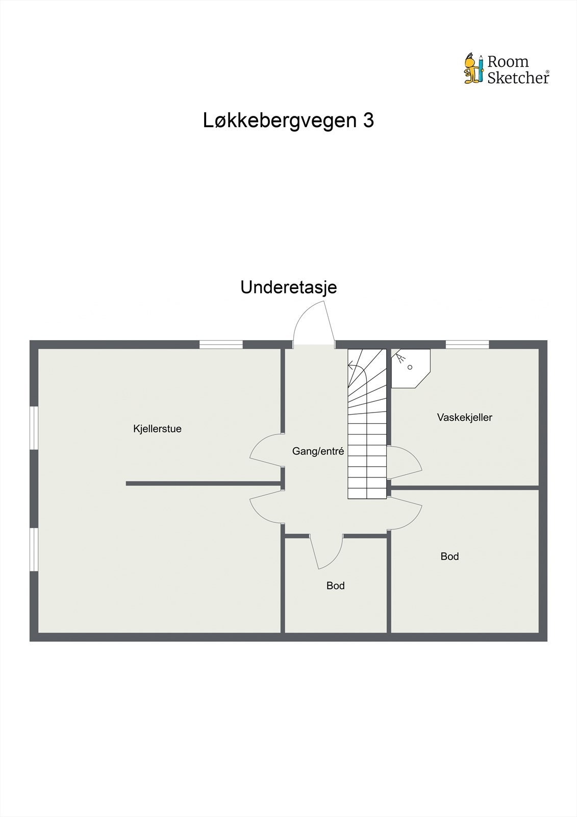 Plantegning - underetasje Galleribilde