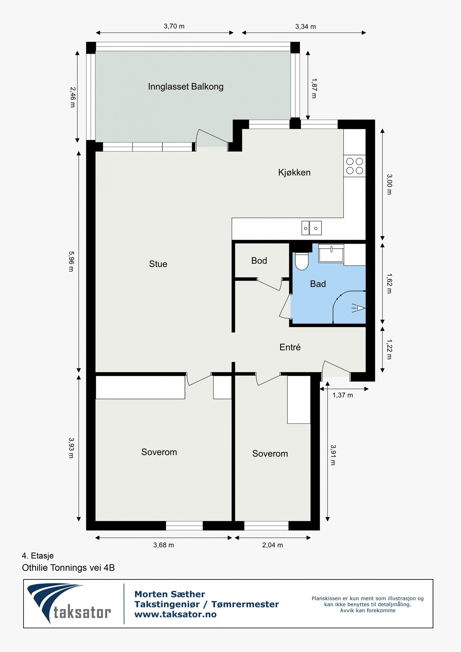 Othilie Tonnings vei 4B - 4. Etasje Galleribilde