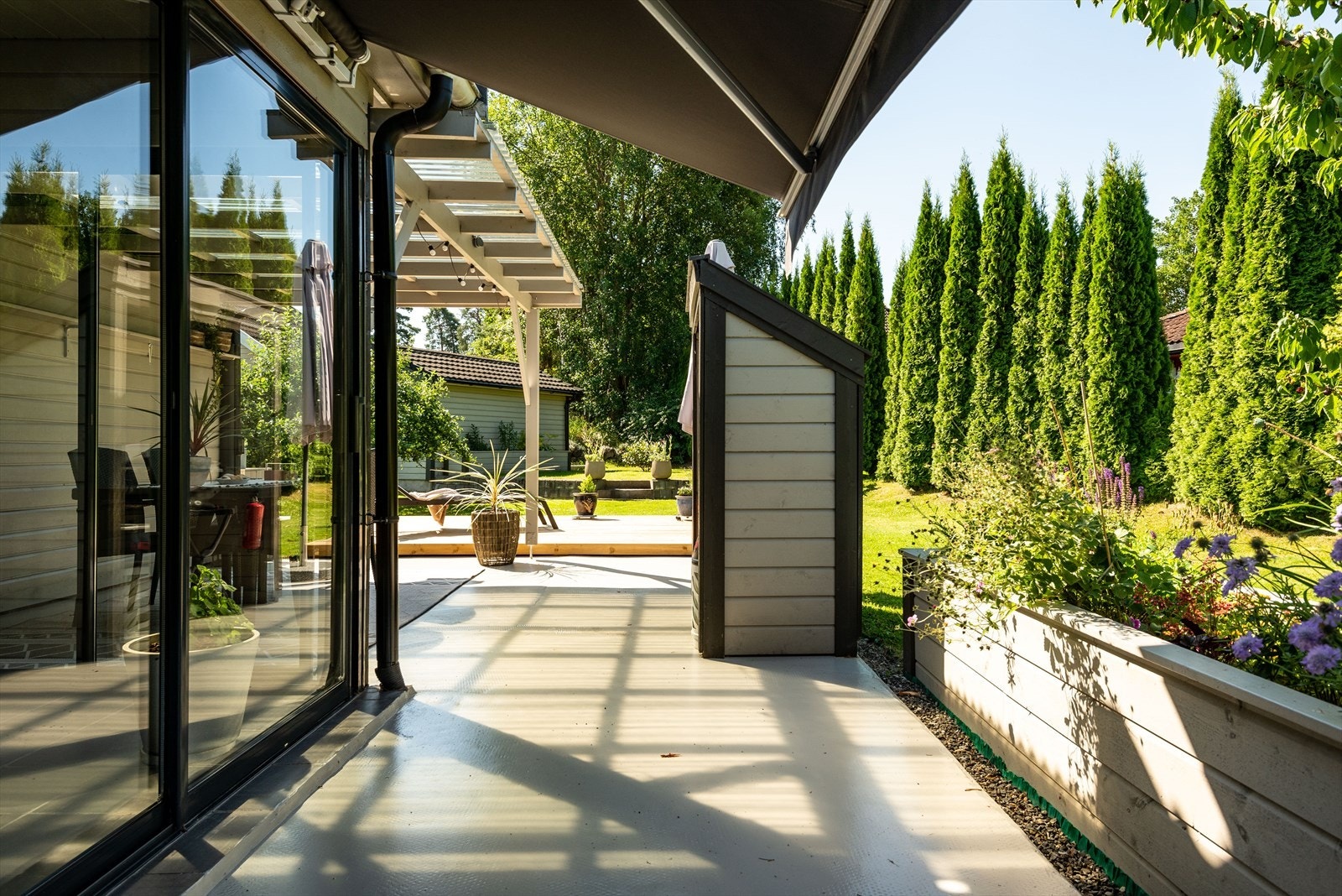 Innglasset terrasse Galleribilde