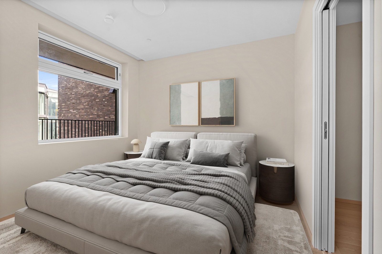 Hovedsoverommet - 3D-møblert bilde for illustrasjon Galleribilde