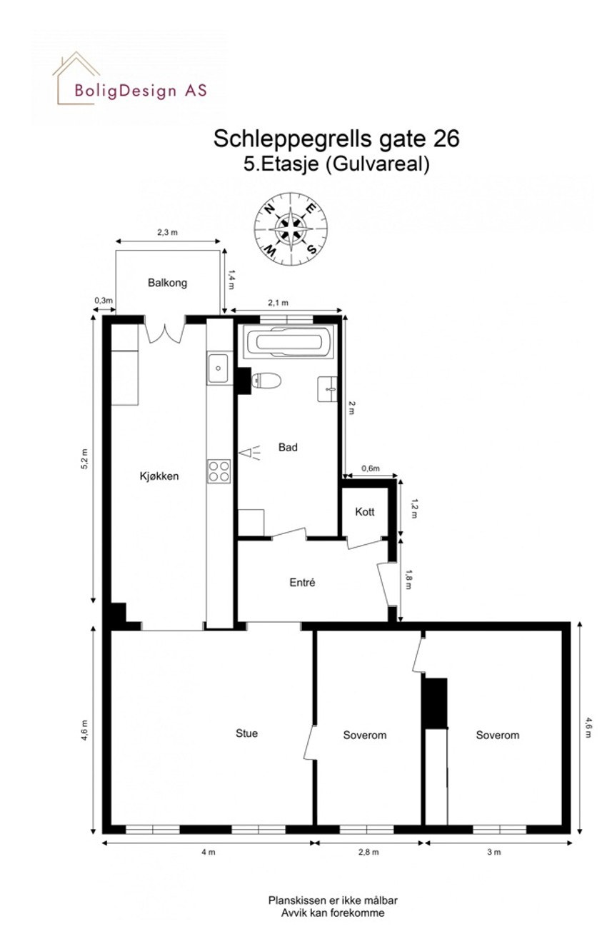 Alternativ plantegning 1 Galleribilde