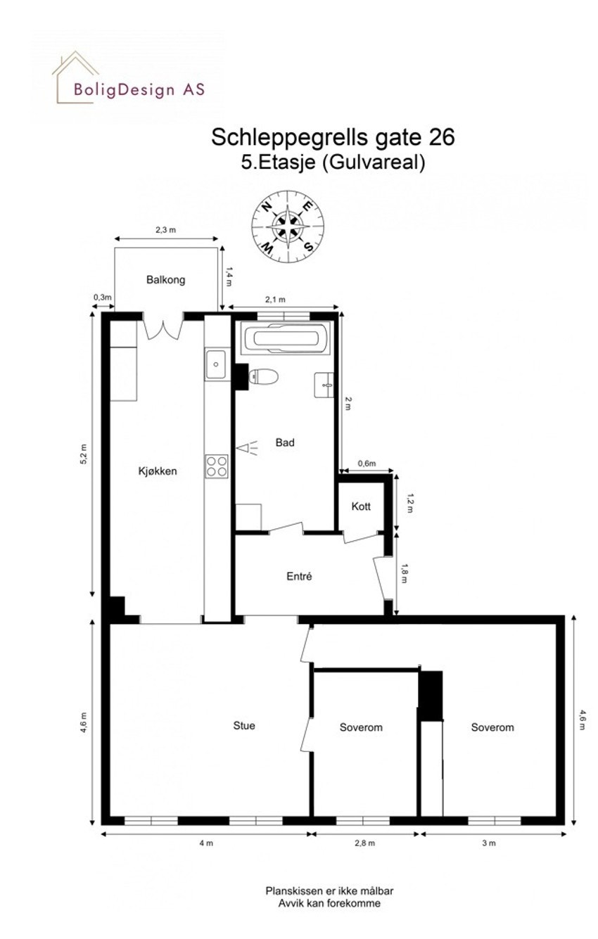 Alternativ plantegning 2 Galleribilde