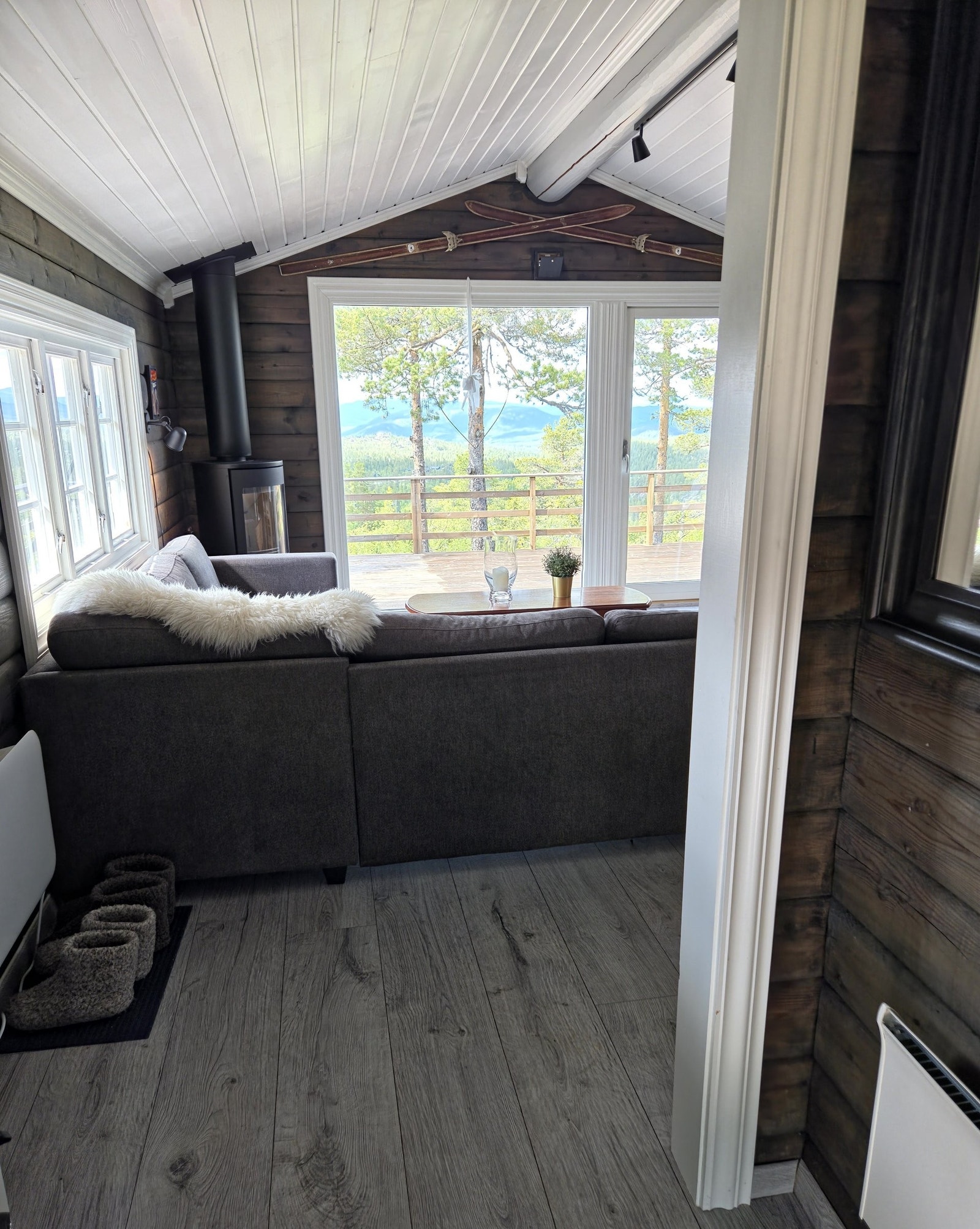 Bildet tatt fra inngangsdøren Galleribilde