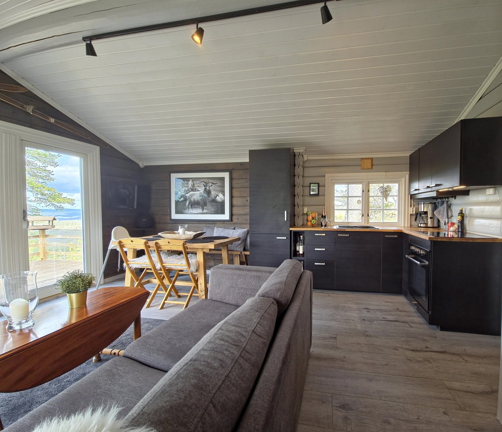 Stue, kjøkken, spiseplass Galleribilde