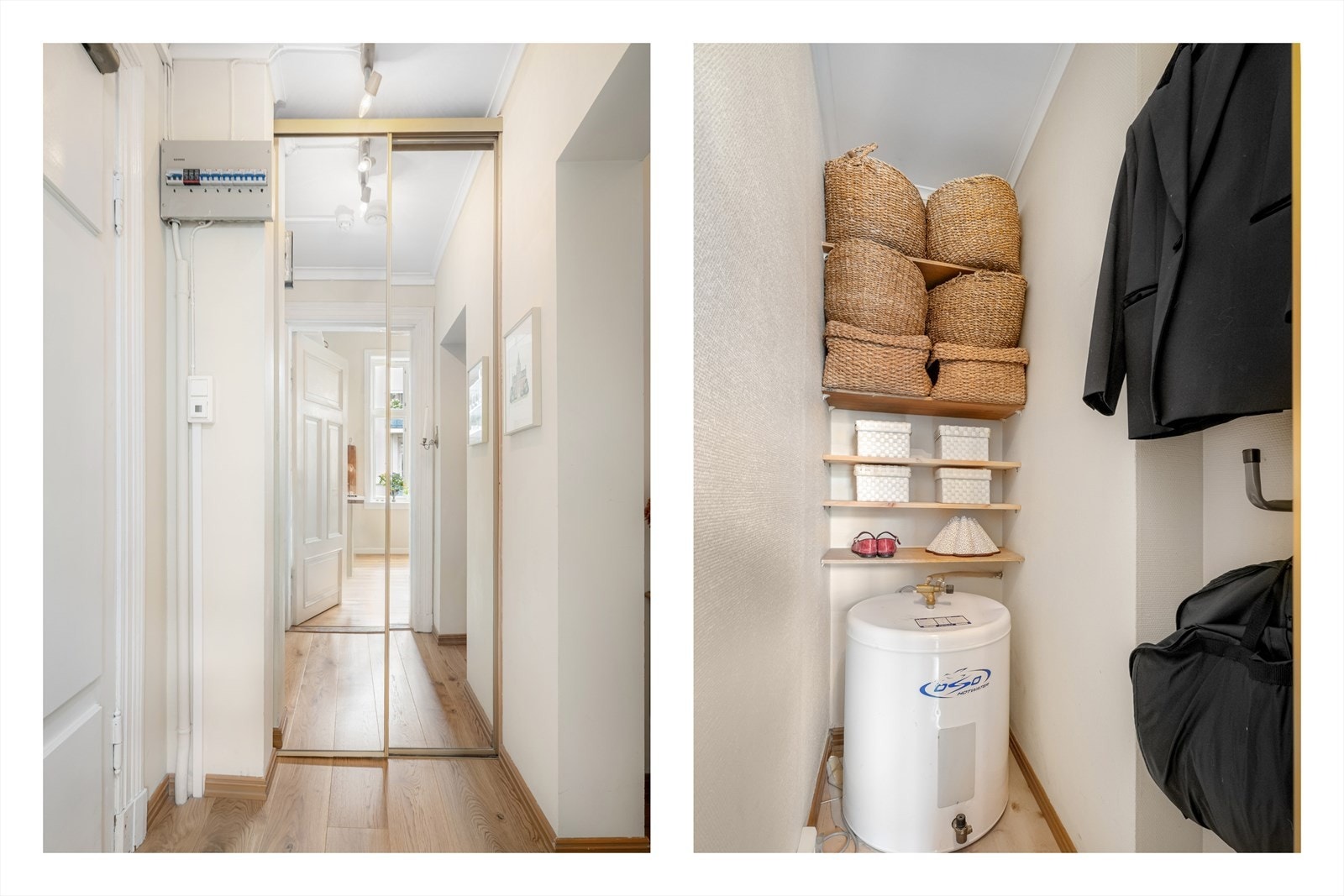 I gang/entré har du praktisk og romslig bod/garderobe Galleribilde