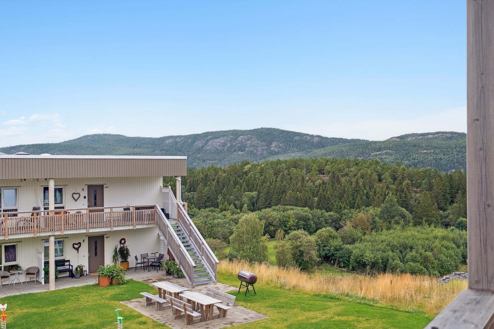 Utsikt fra balkong. Galleribilde