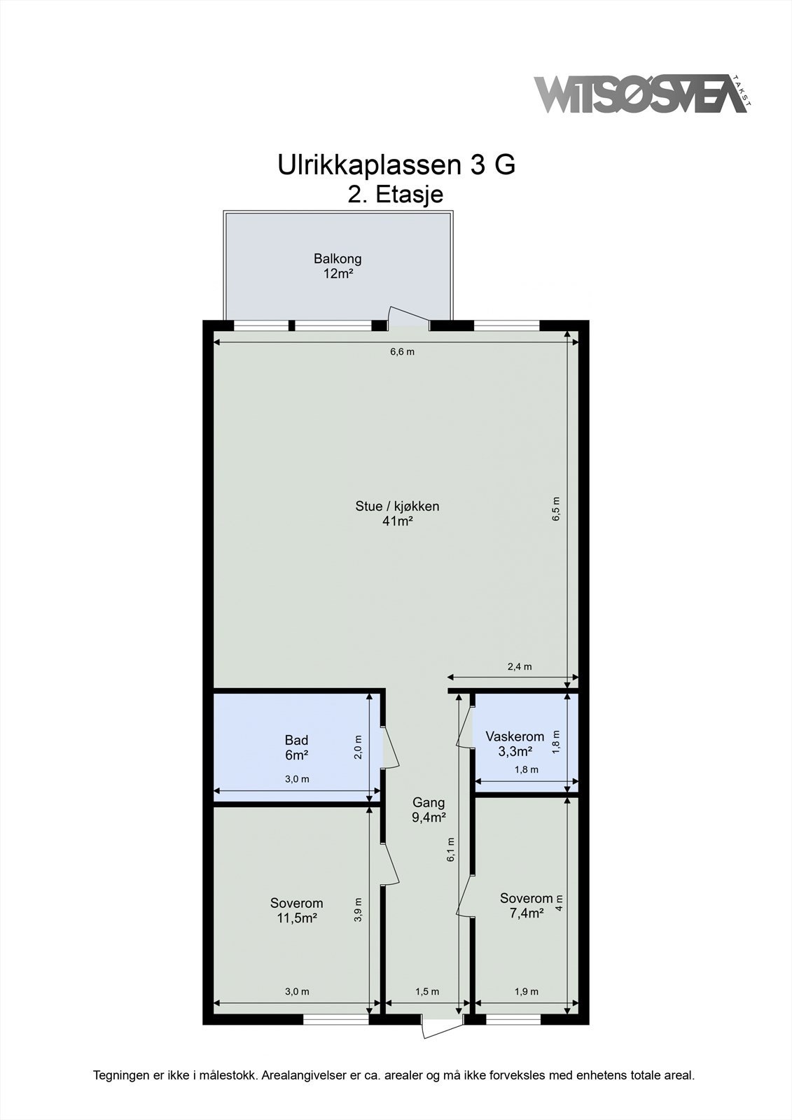 Floorplan letterhead - Ulrikkaplassen 3 G - 2. Etasje - 2D Floor Plan.jpg Galleribilde