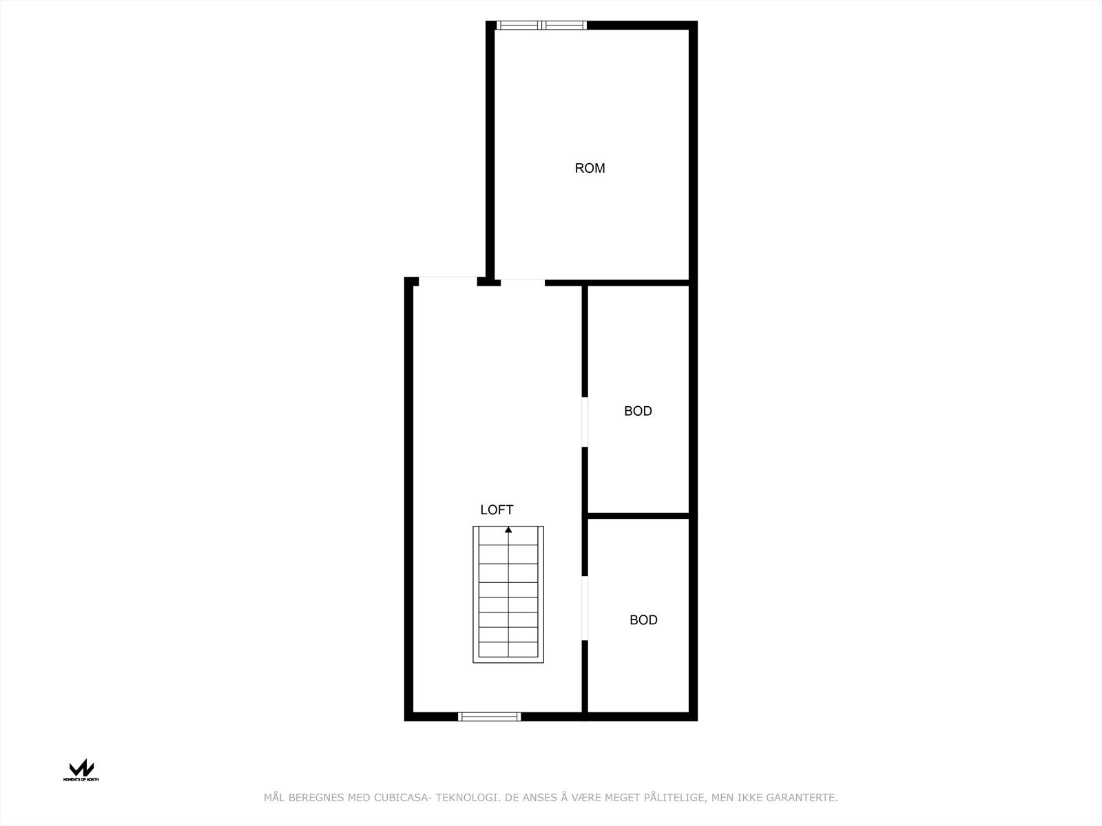 Plantegning Loft. Galleribilde