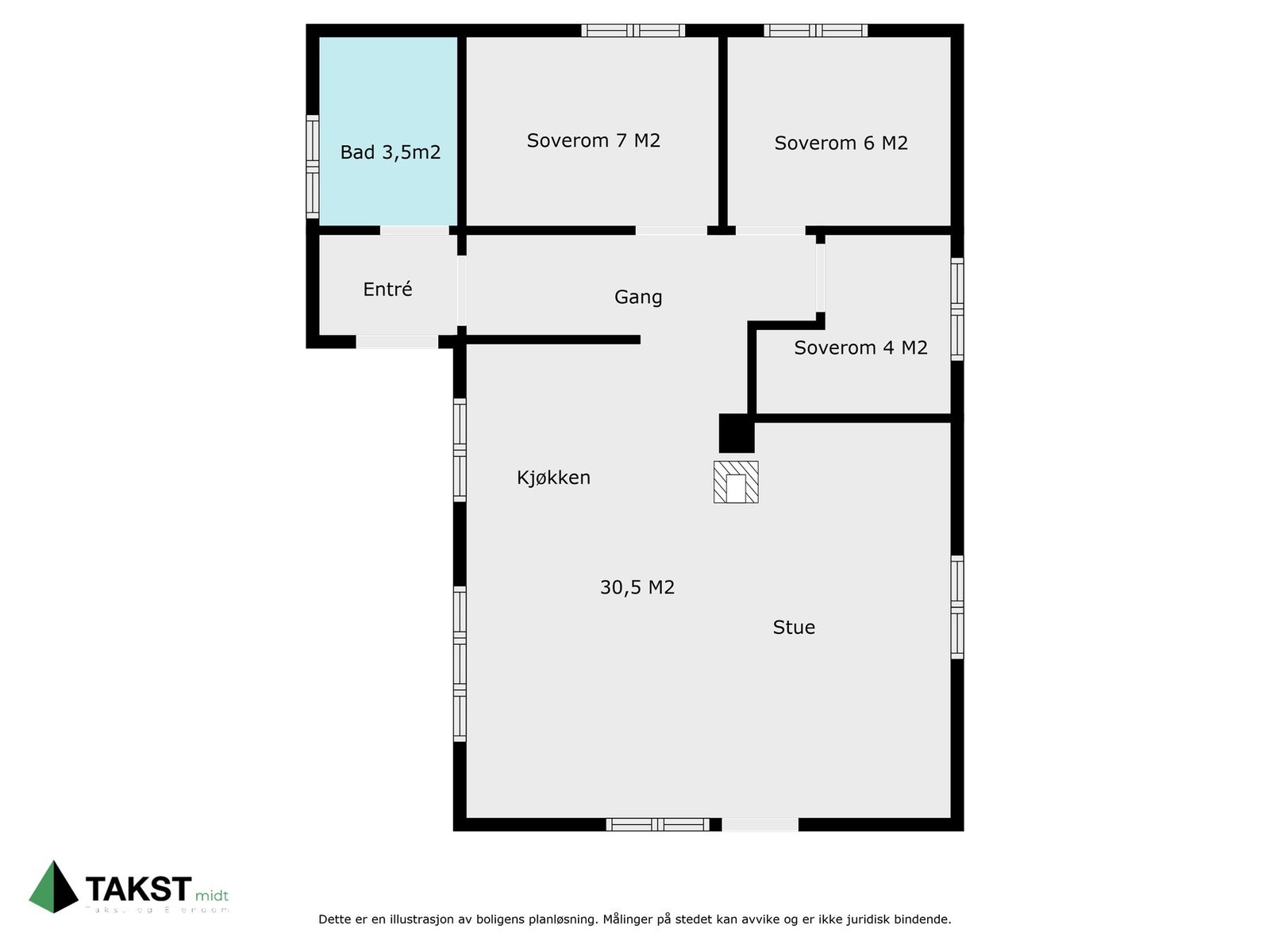 Planskisse Galleribilde