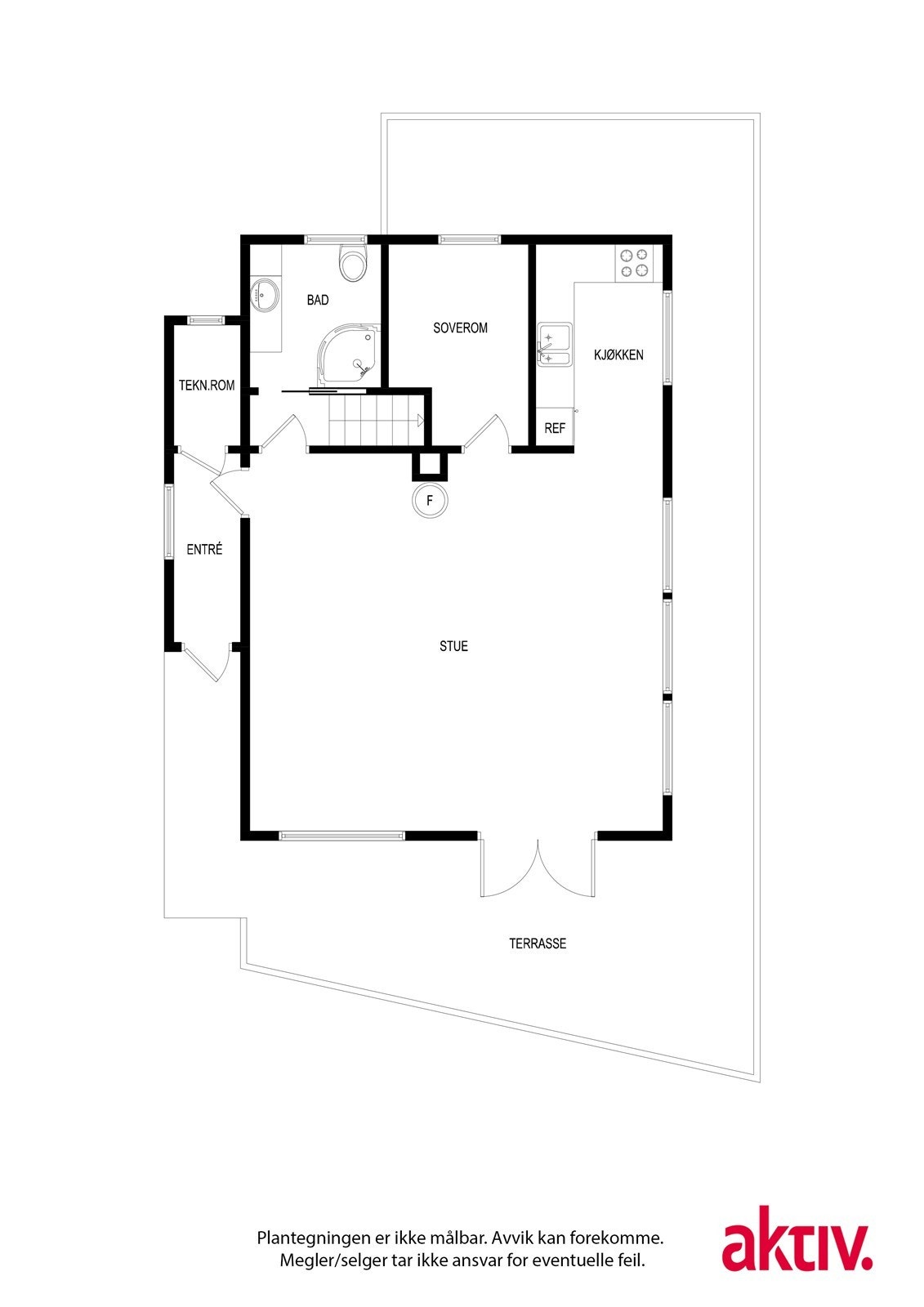 Plantegning 1.etasje Galleribilde