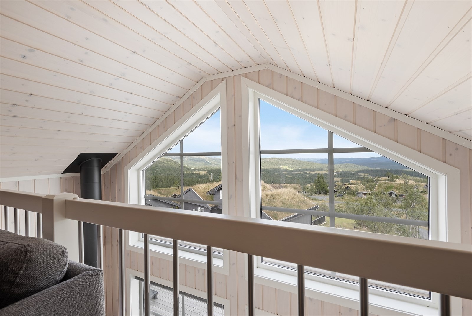Nydelig utsyn fra loftsetasjen. Galleribilde