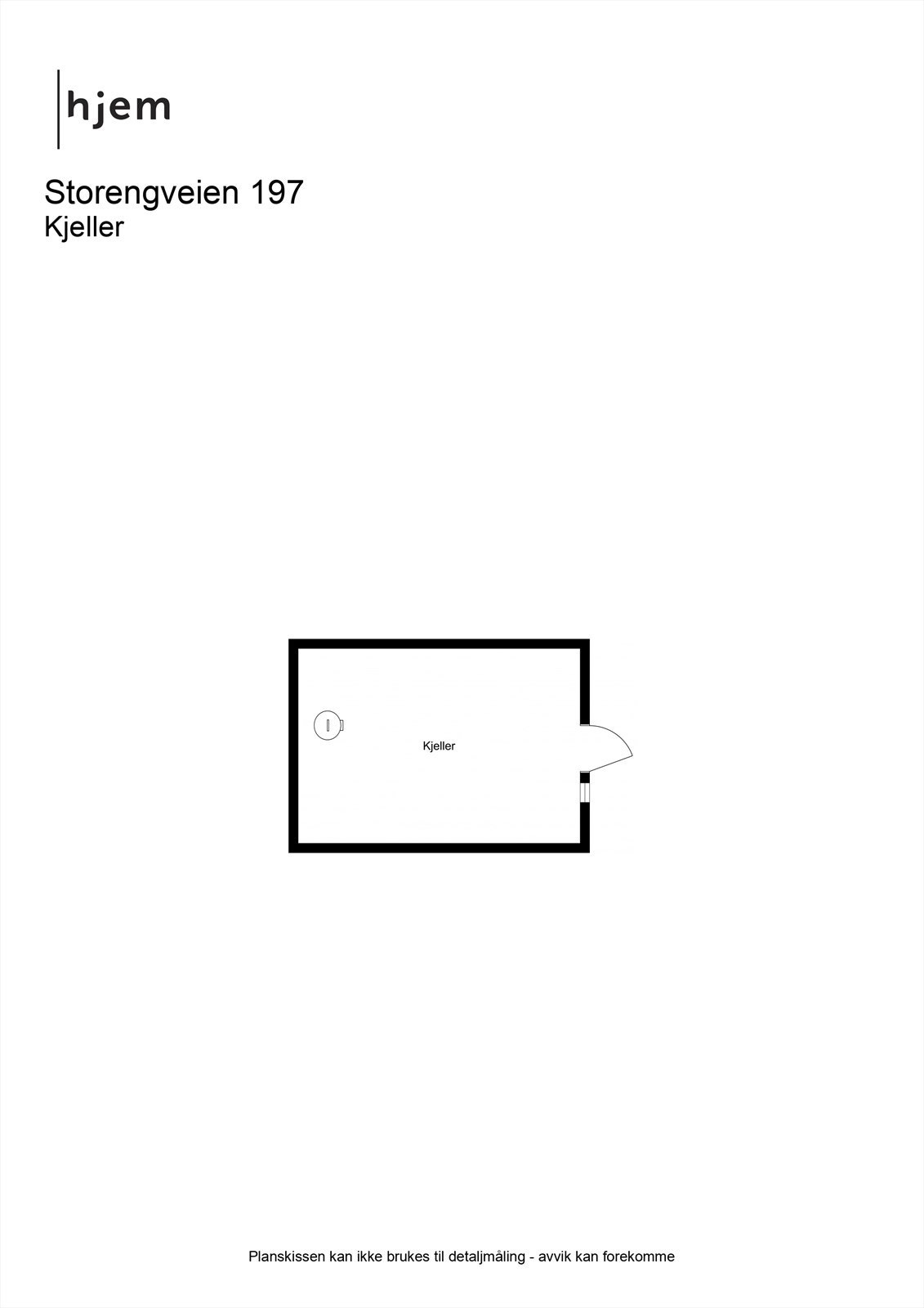 Planillustrasjon u. etasje. Galleribilde