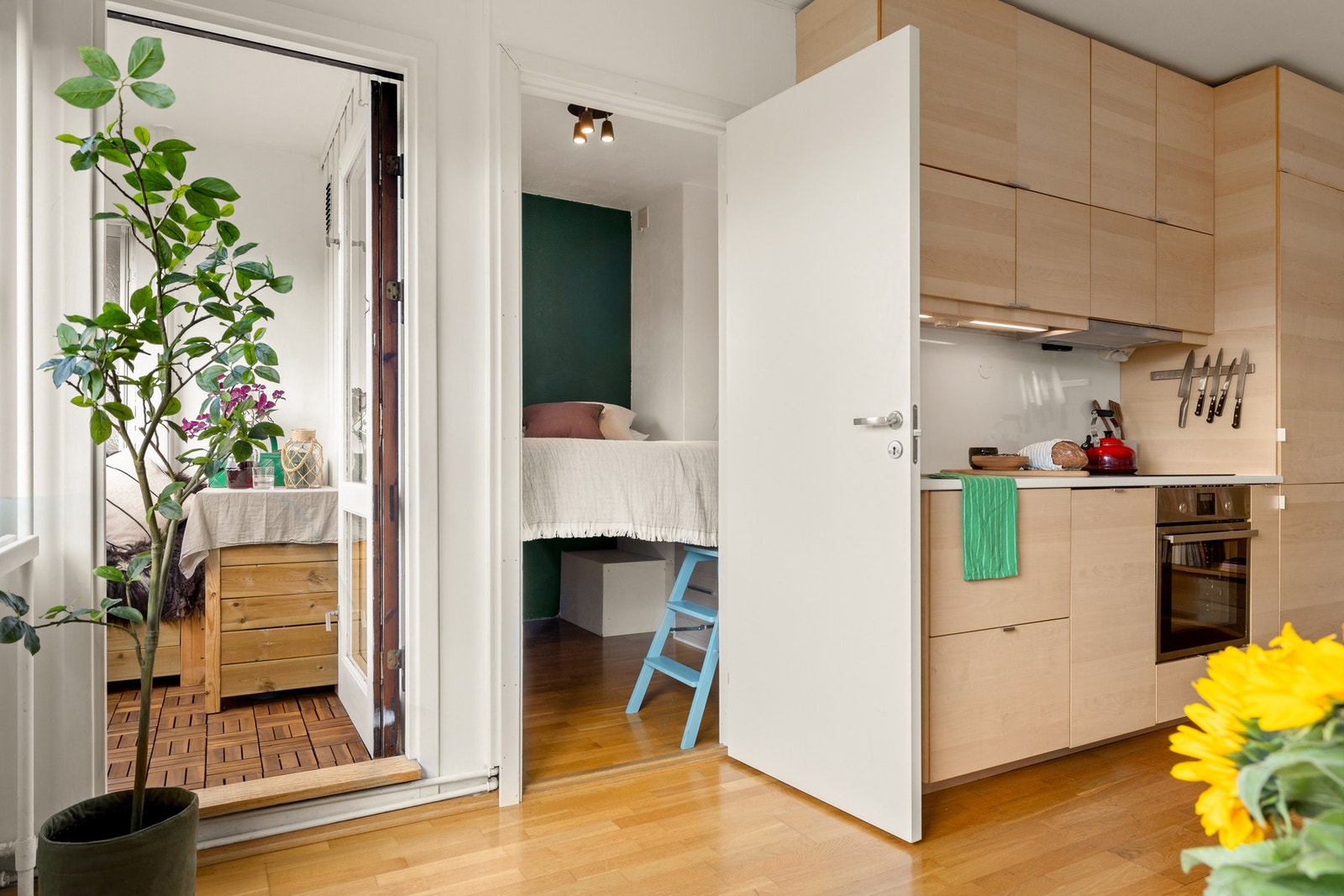 Videre adkomst inn mot sovealkove. Galleribilde