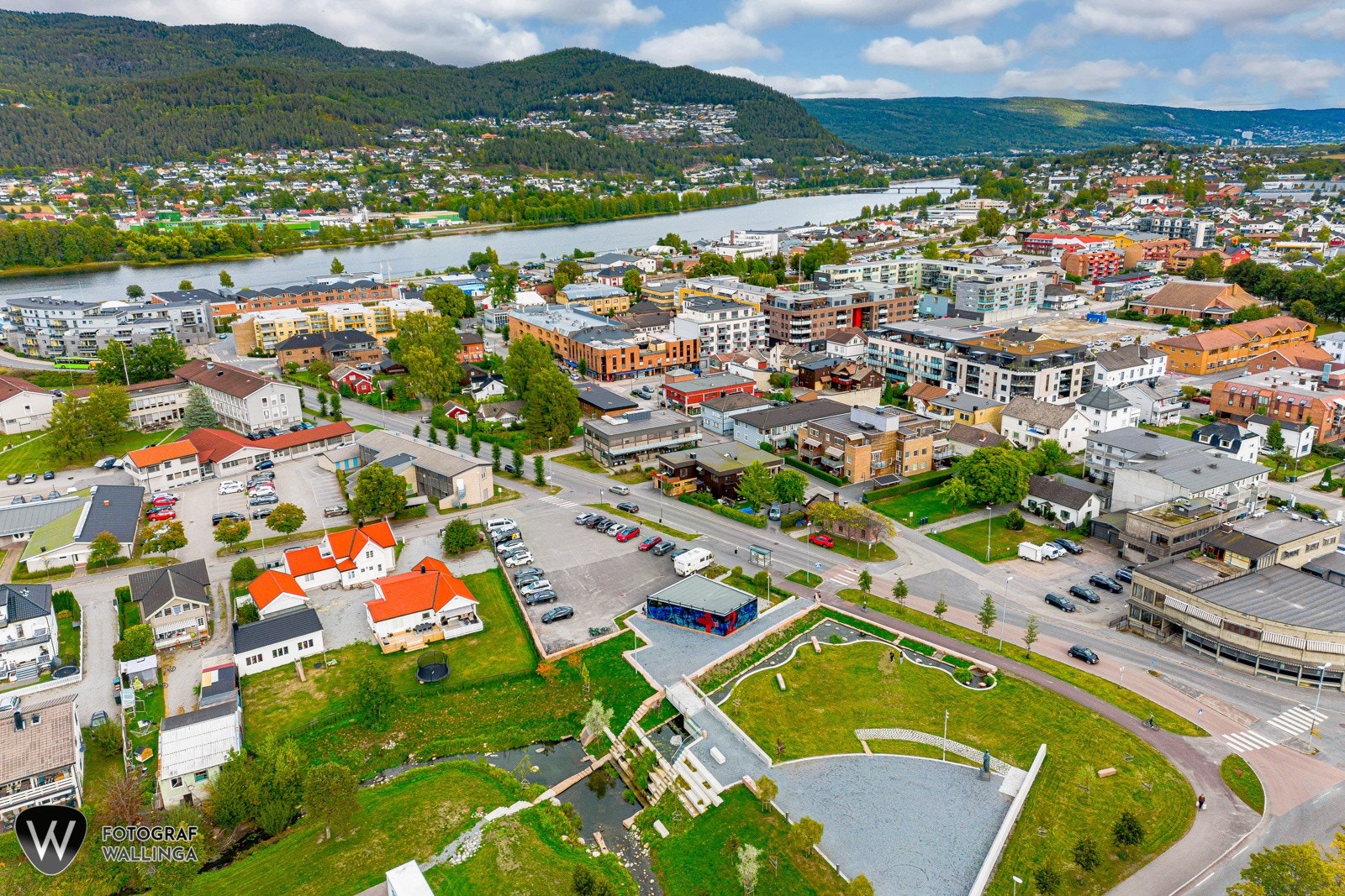 Oversiktsbilde Mjøndalen. Galleribilde