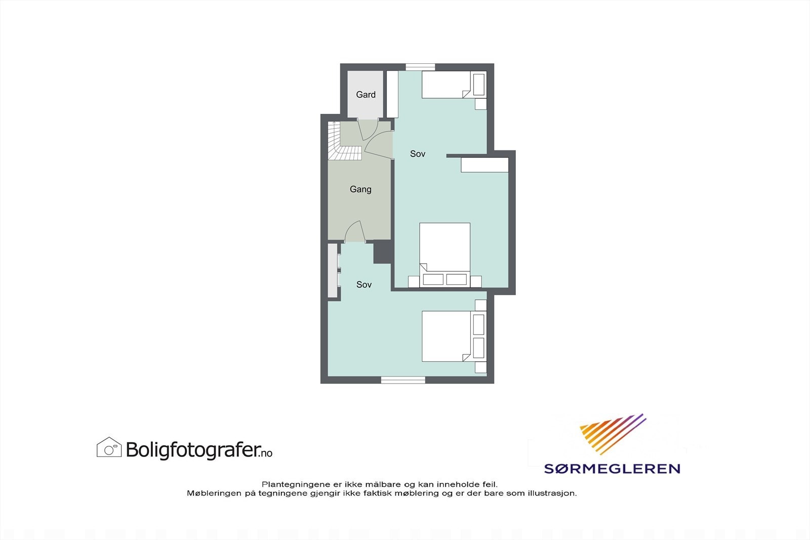 Plantegning andre etasje hovedbygg Galleribilde