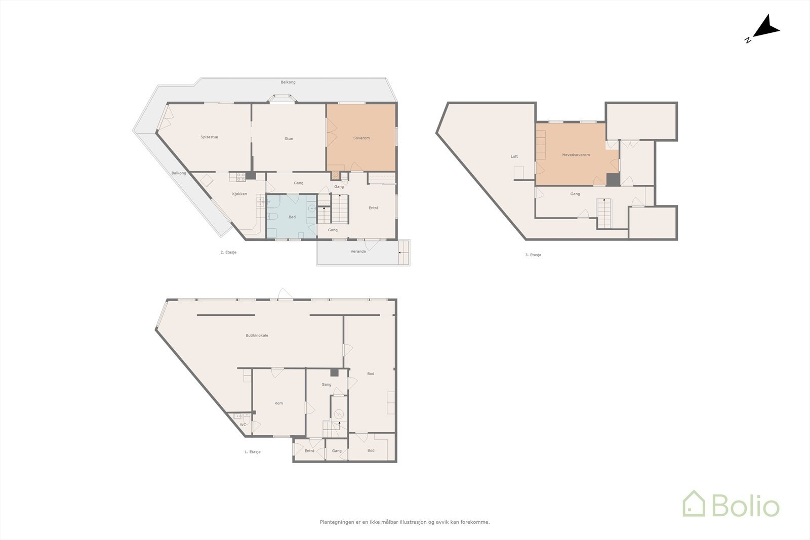 Plantegning Galleribilde