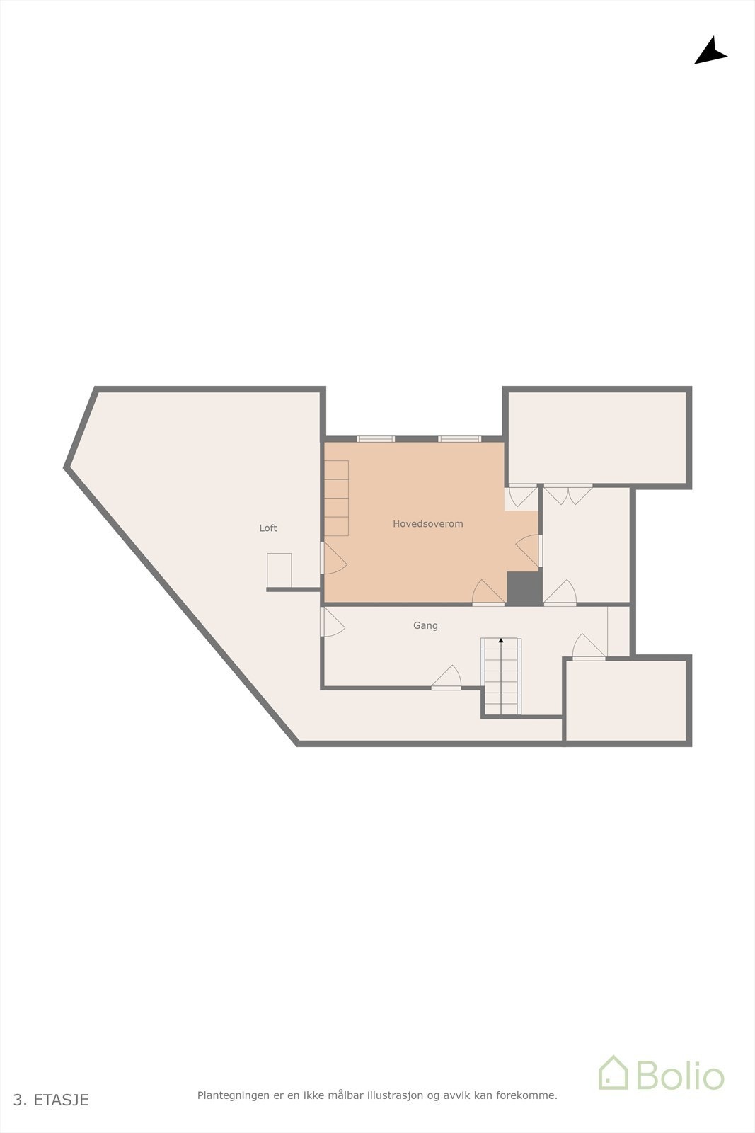 Plantegning loft Galleribilde