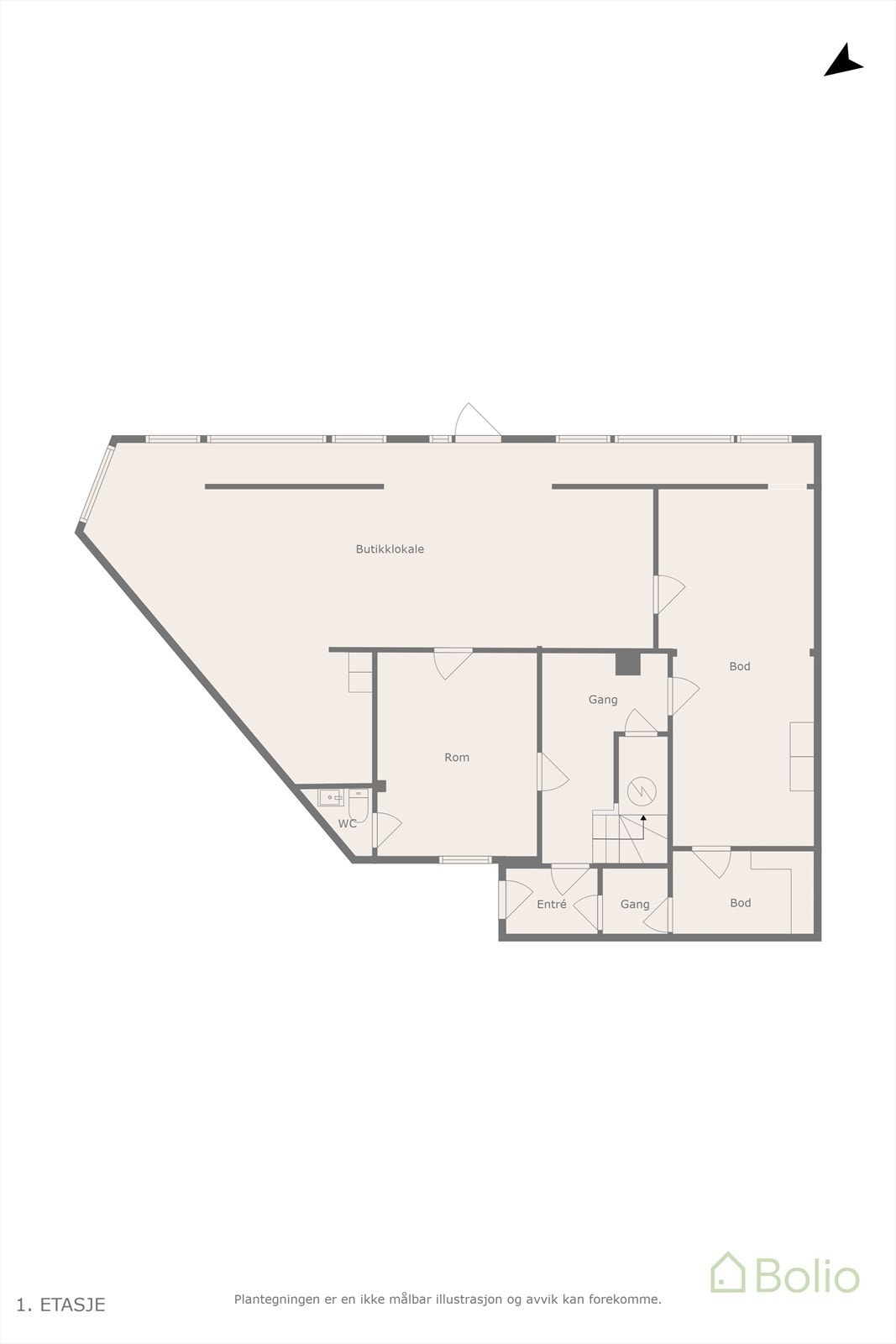 Plantegning Galleribilde