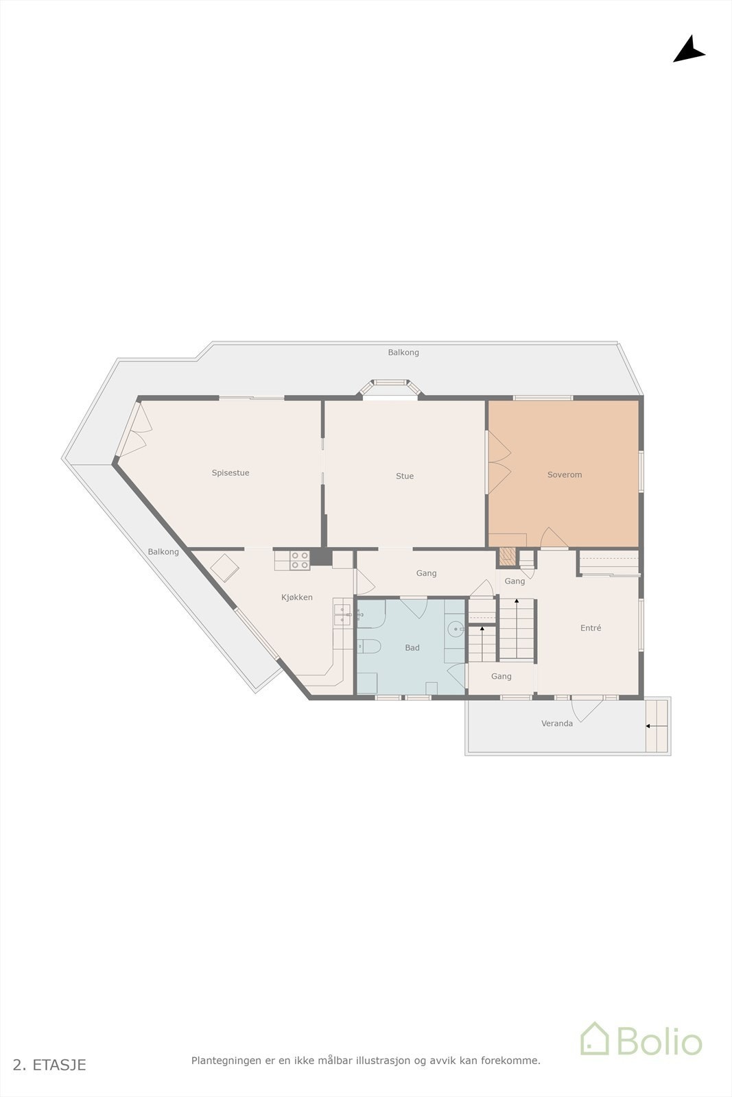 Plantegning Galleribilde