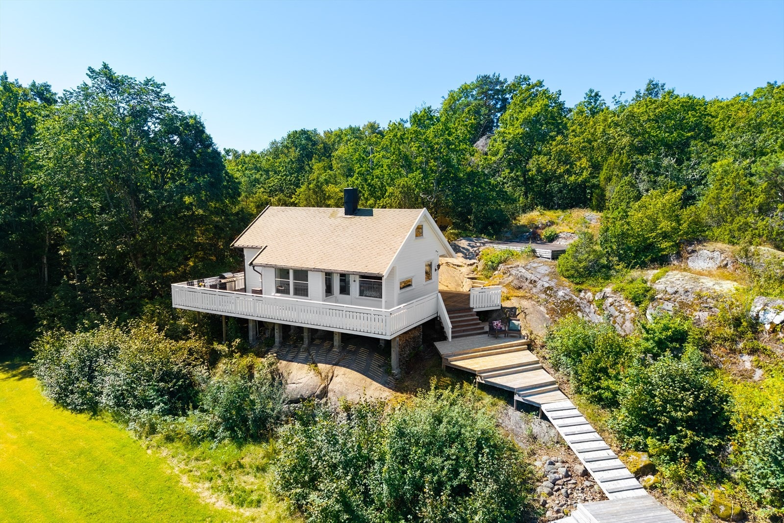 Hytte og hage Galleribilde