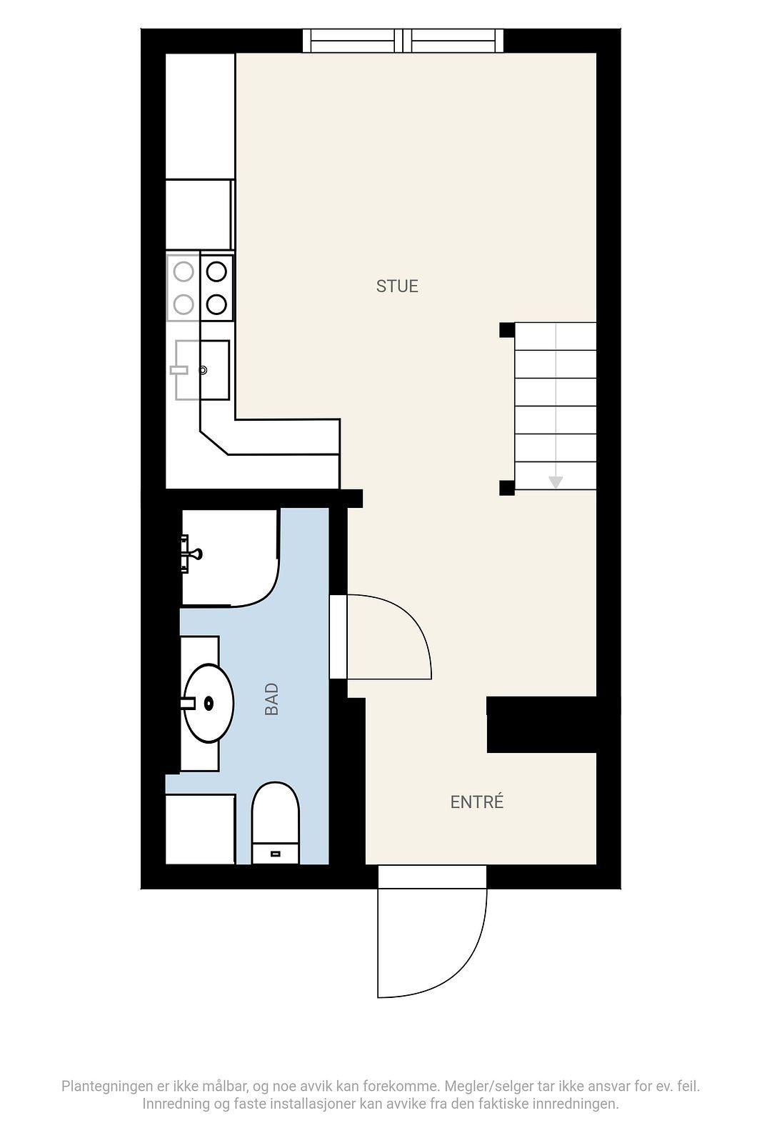 Plantegning 1.etg Galleribilde