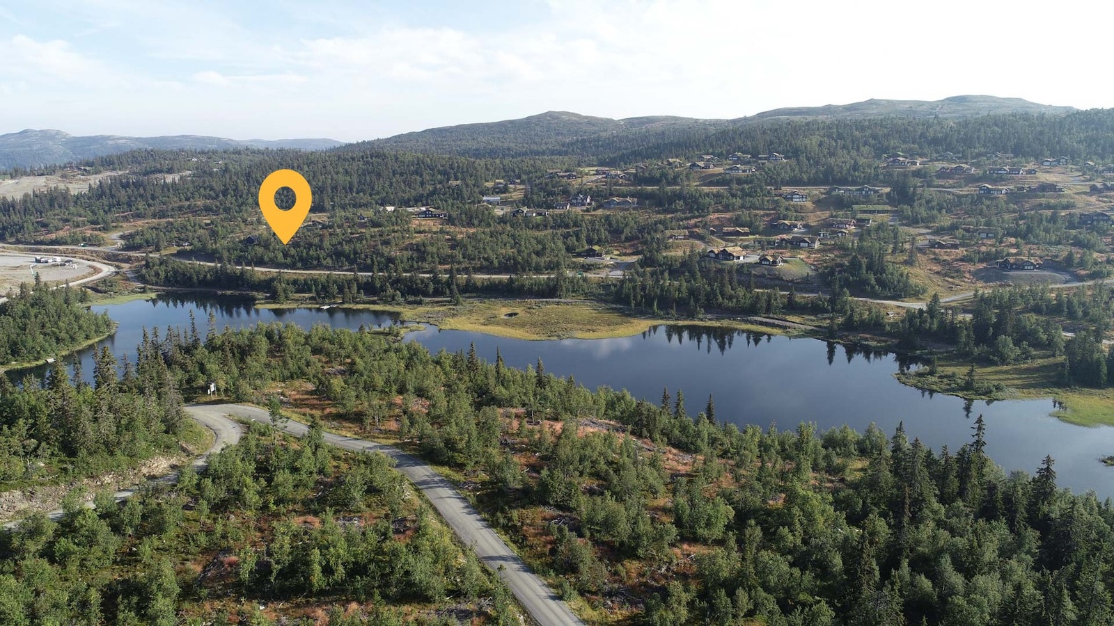 Tomteområdet ligger flott til i Storstøllie på Aurdalsåsen. Galleribilde