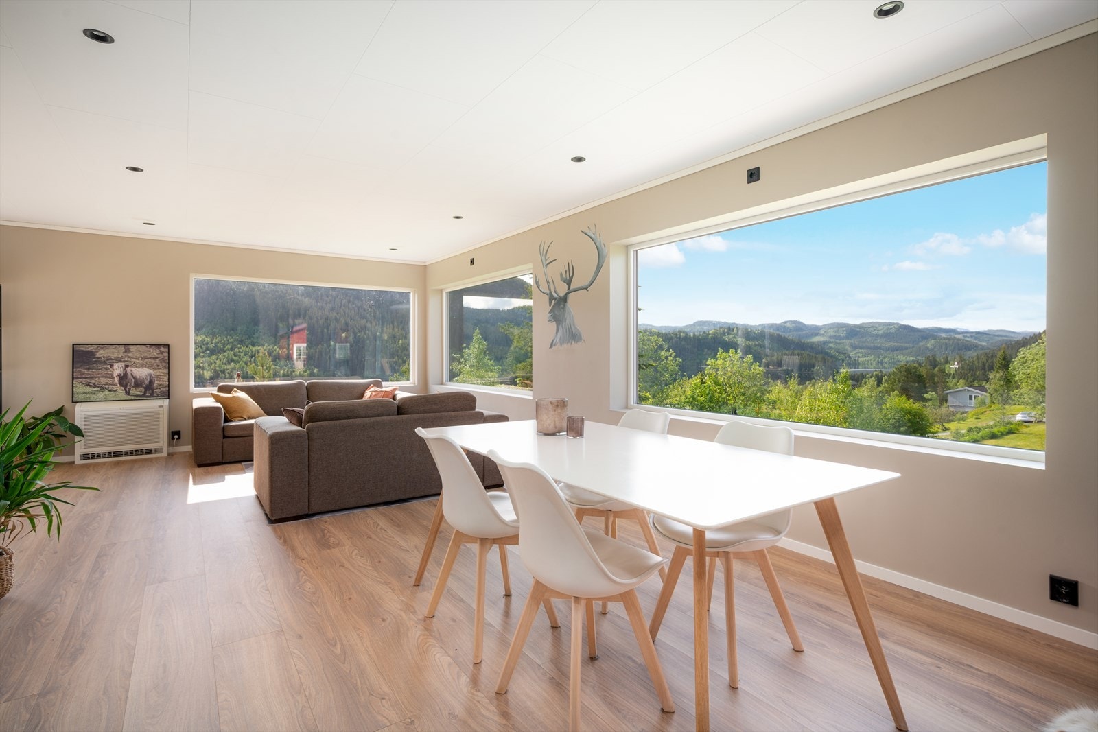 Velkommen inn til denne panorama utsikten over vakkert landskap! Galleribilde