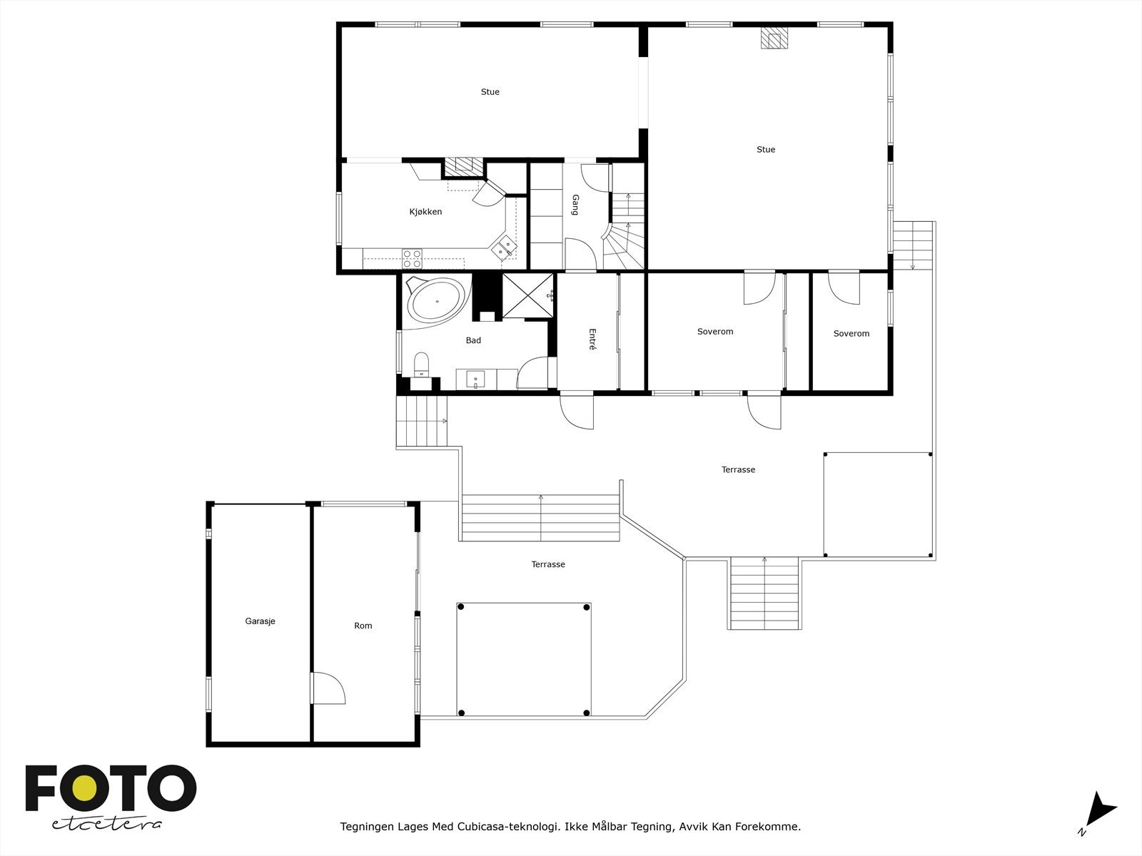 Plantegning 1. etasje Galleribilde